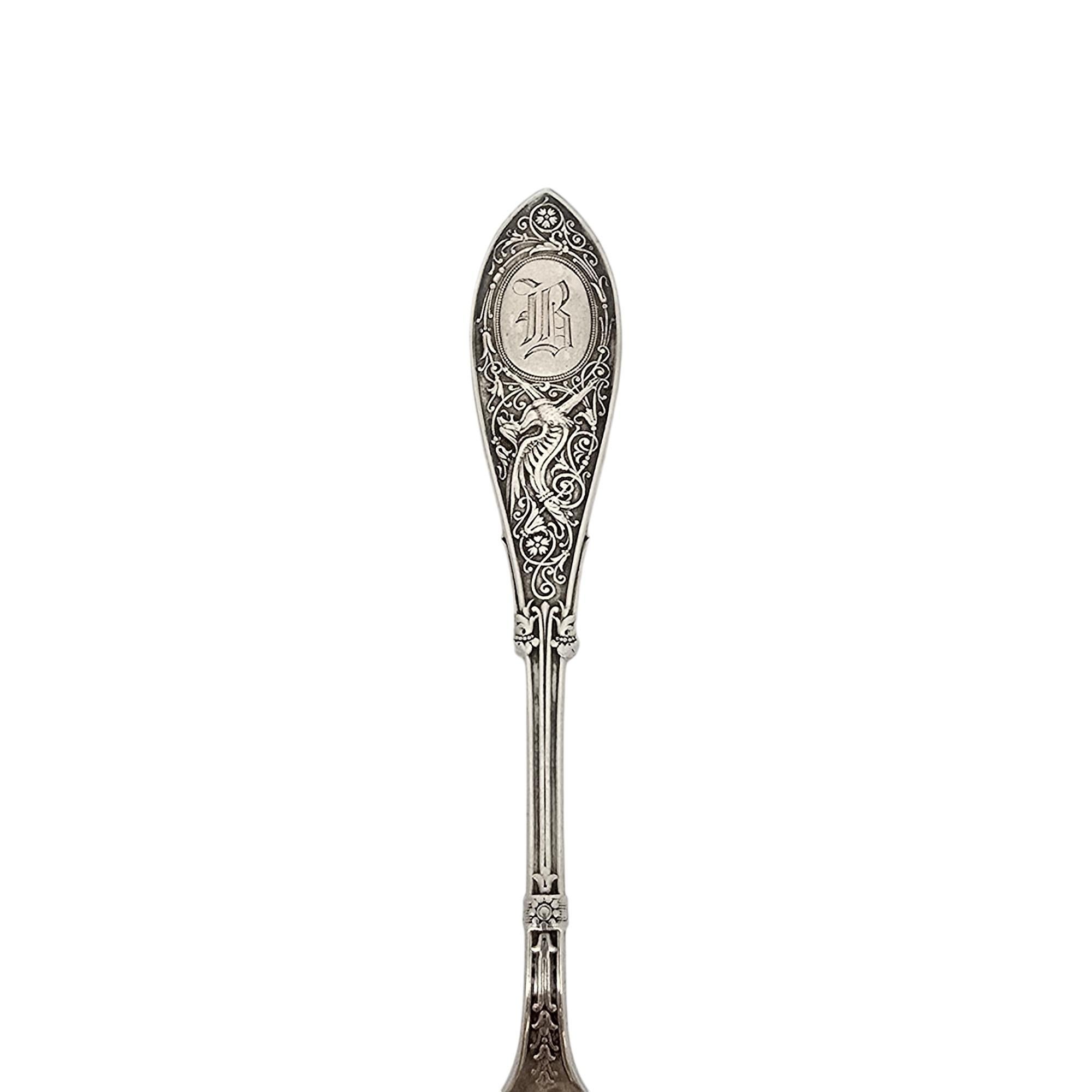 Cuillère à baies/casserole Arabesque de Whiting Mfg Co en argent sterling 23A avec mono n° 21297 Unisexe en vente