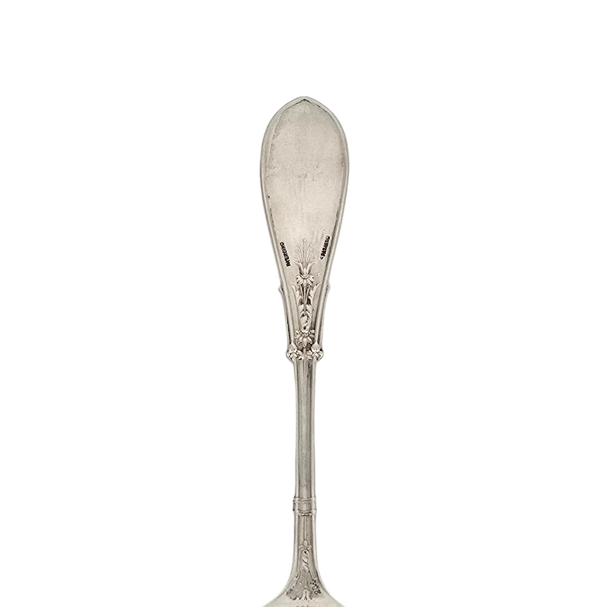 Cuillère à baies/casserole Arabesque de Whiting Mfg Co en argent sterling 23A avec mono n° 21297 en vente 2