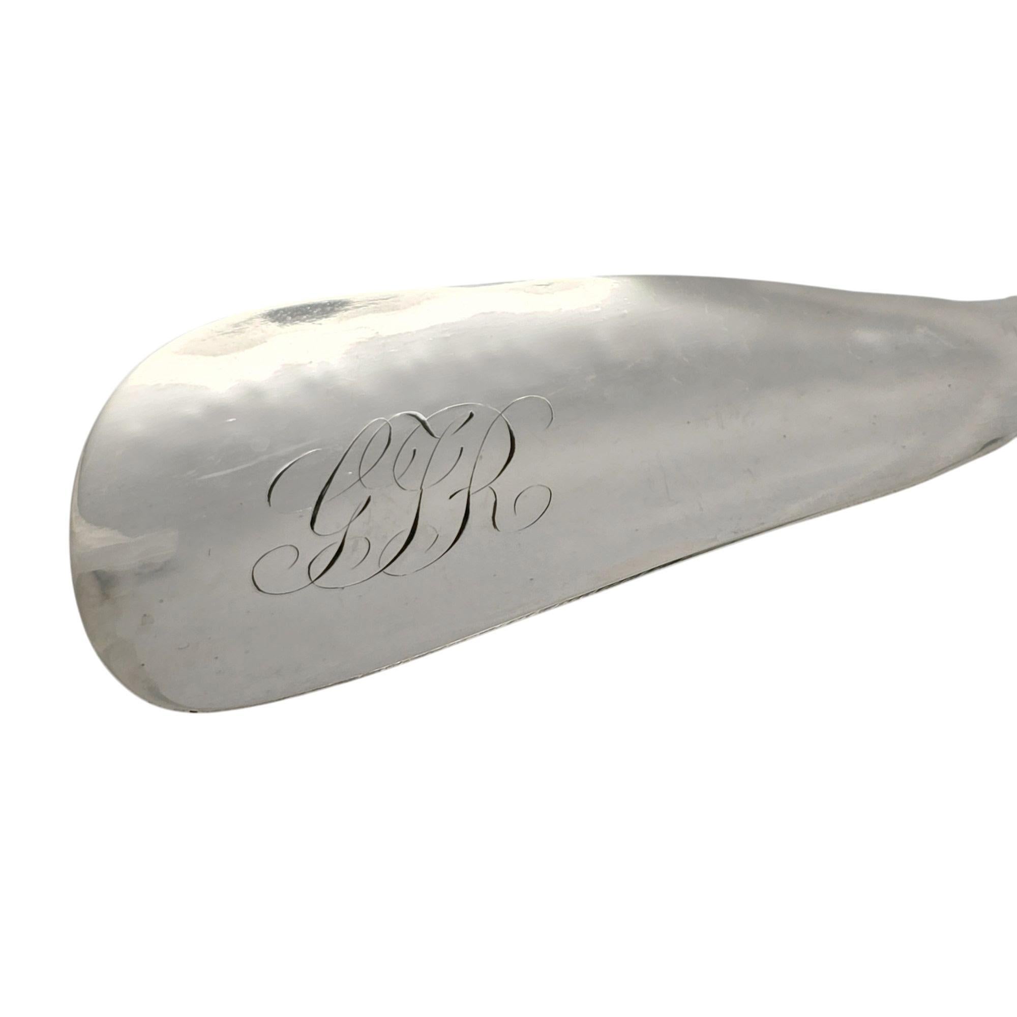 Whiting Mfg Co Sterling Silver Japanese Pattern Shoehorn w/Mono #21303 For Sale 1