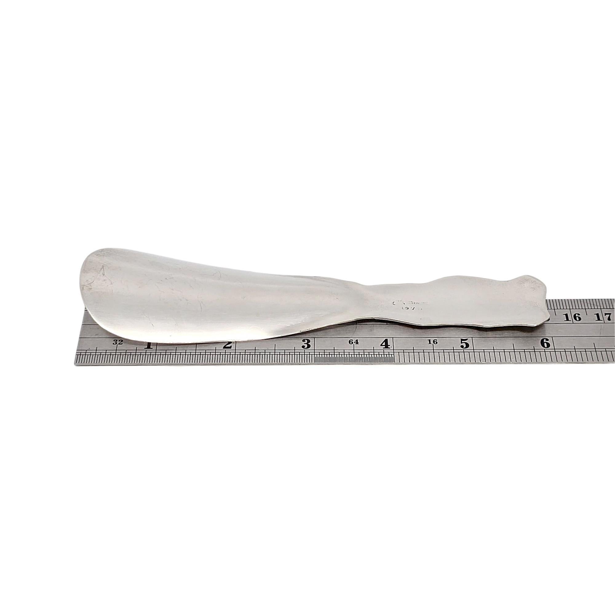 Whiting Mfg Co Sterling Silver Japanese Pattern Shoehorn w/Mono #21303 For Sale 5