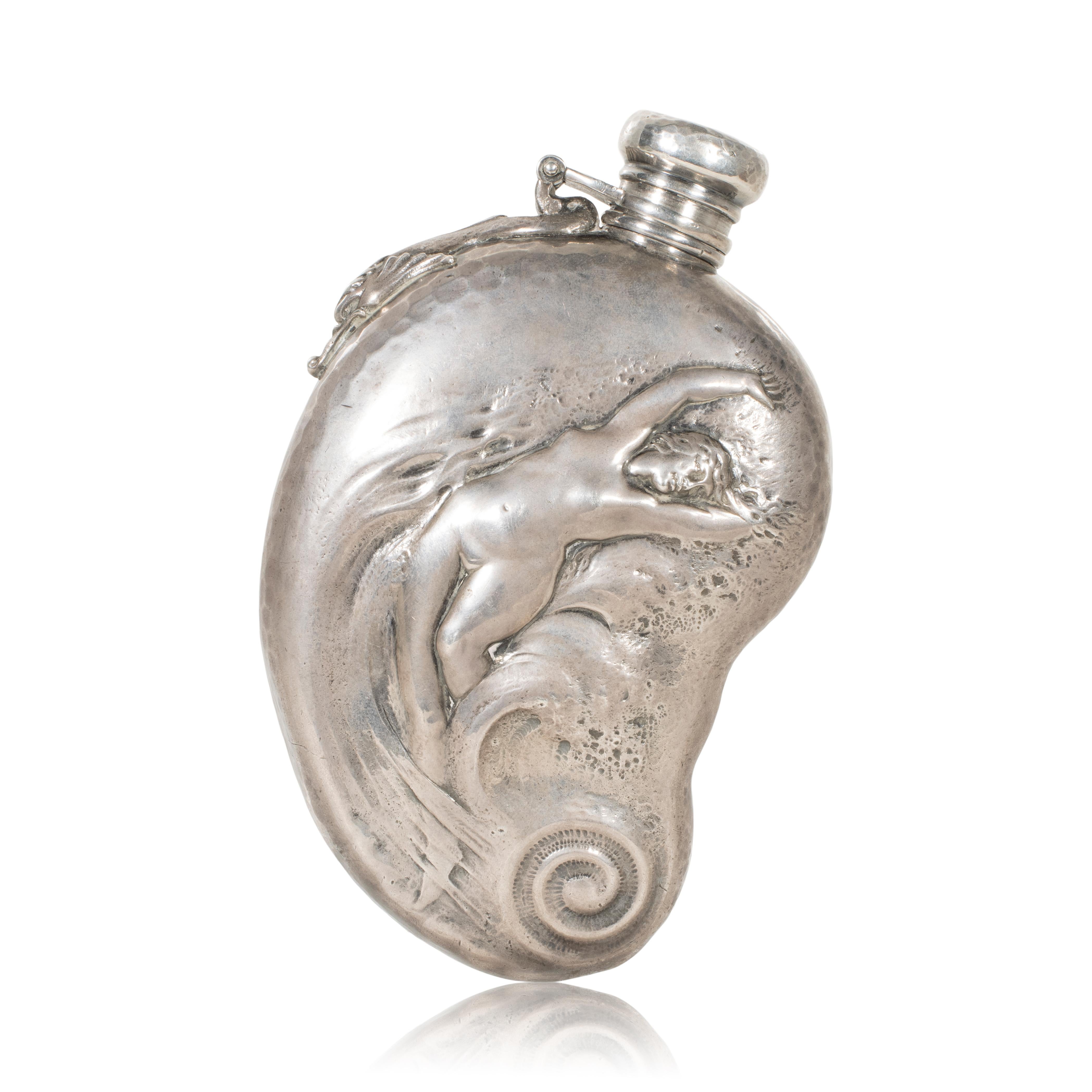 Whiting Sterling Co. Flask aus dem 19. Jahrhundert für Damen oder Herren im Angebot