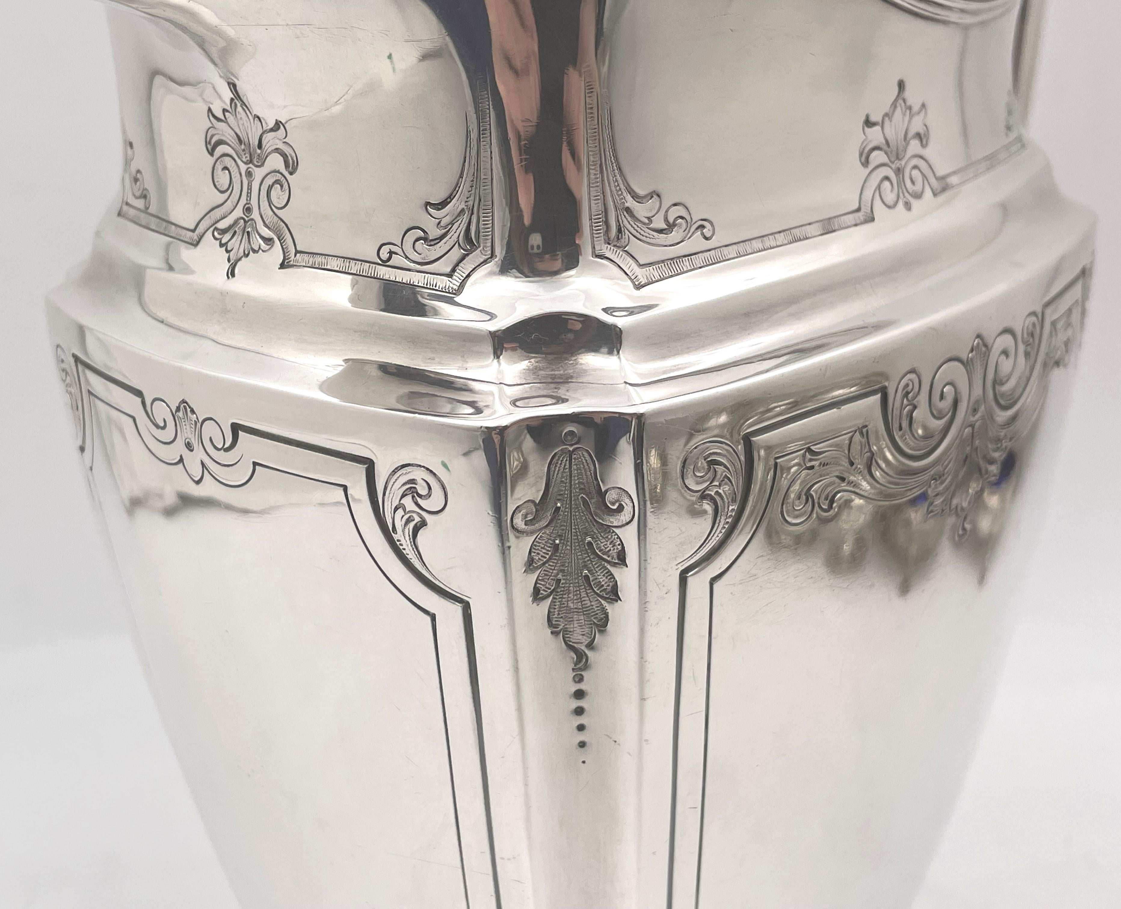 Whiting Sterling Silver Bar Pitcher from Late 19th/ Early 20th Century For Sale 1