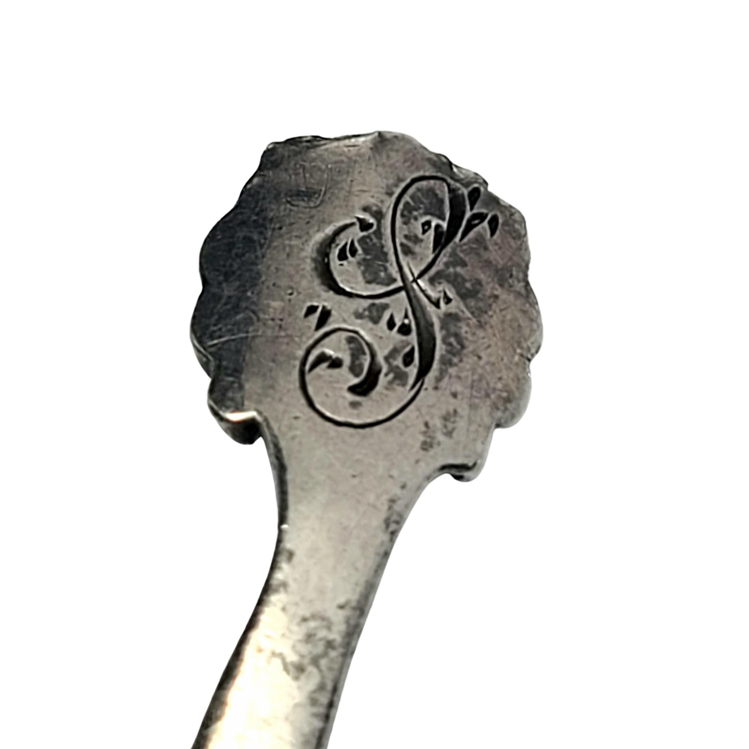 Whiting Sterling Silver Small Bon Bon Spoon with Monogram For Sale 1