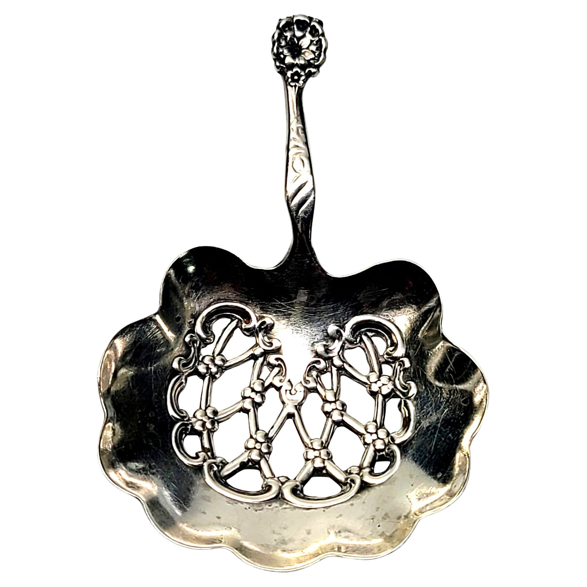 Whiting Sterling Silber Kleiner Bonbon-Löffel mit Monogramm