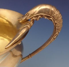 Whiting Sterling Silver Soup Tureen on Pedestal with 3-D Lobsters #280