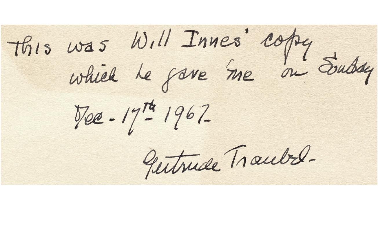 Fabric Whitman, Walt, Leaves of Grass, Thomas Mosher, 1919, Gertrude Traubel's Copy