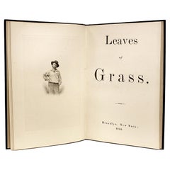 Antique Whitman, Walt, Leaves of Grass, Thomas Mosher, 1919, Gertrude Traubel's Copy