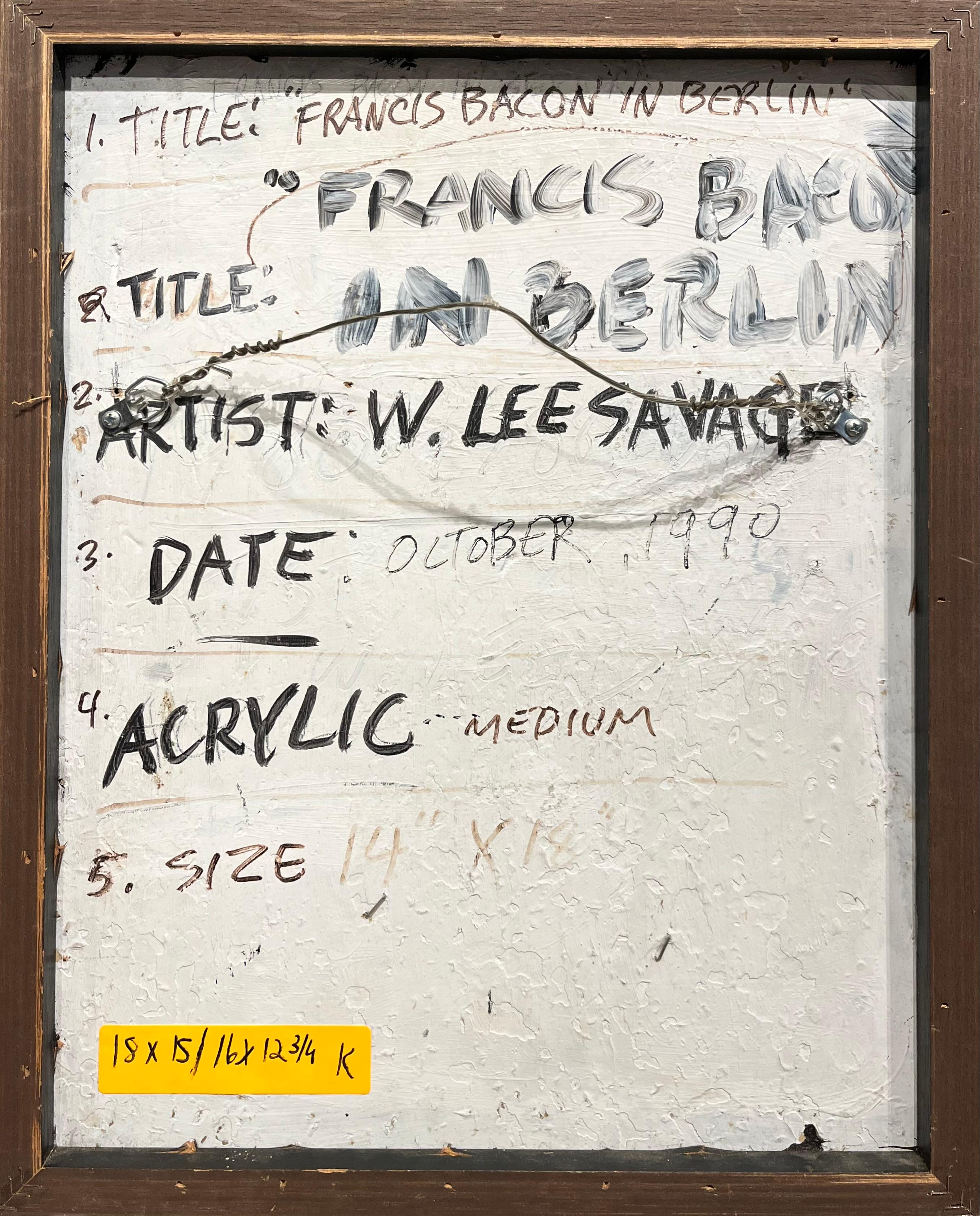 Junges Porträt von Francis Bacon in Berlin im Angebot 2