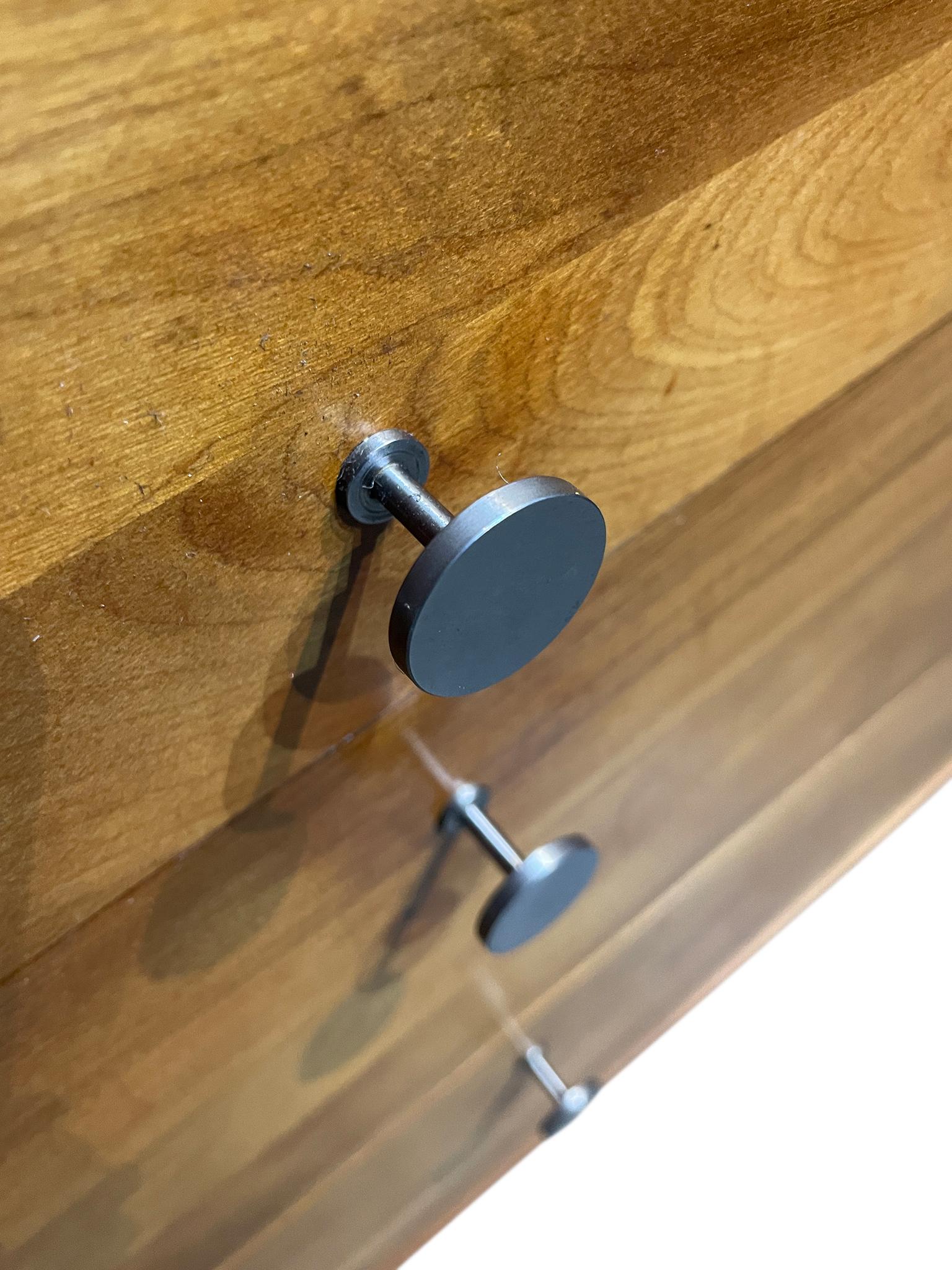 Mid-20th Century Whitney Mid-Century Modern Solid Birch 6 Drawer Dresser Nickel Pulls