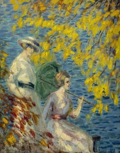 Afternoon by the Water by Whitney Myron Hubbard (1875-1965, American)