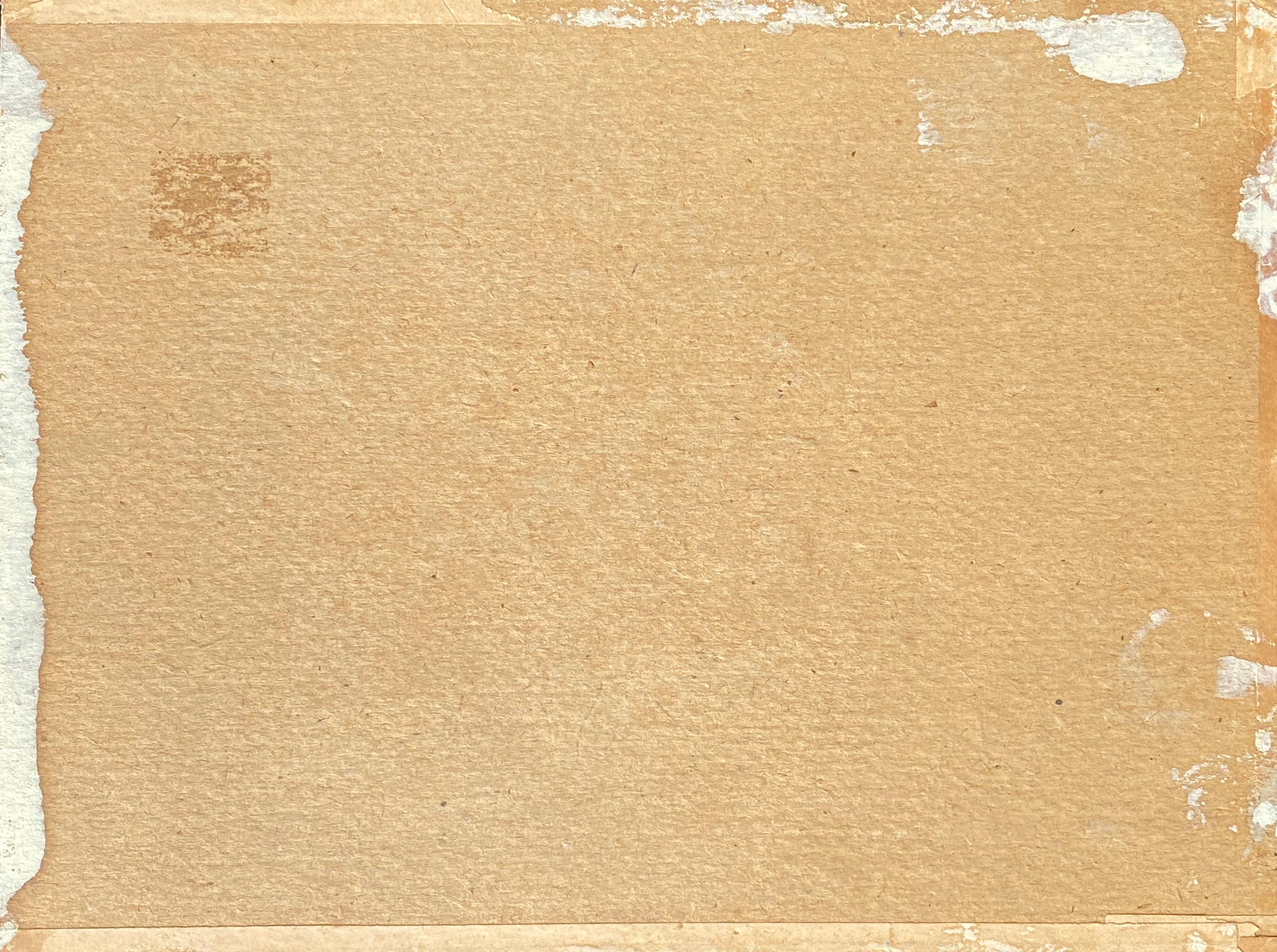 Ölgemälde auf Karton mit Öltankern, die an einem hellen, klaren Tag im Hafen angedockt sind, von dem amerikanischen Künstler Whitney Myron Hubbard aus Long Island. Unten rechts mit Bleistift schwach signiert.  Um 1940.  Der Zustand ist gut.  Zurzeit