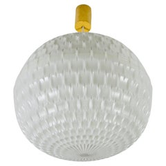 White Pendant Lamp by Aloys Gangkofner for Peill and Putzler, 1970s