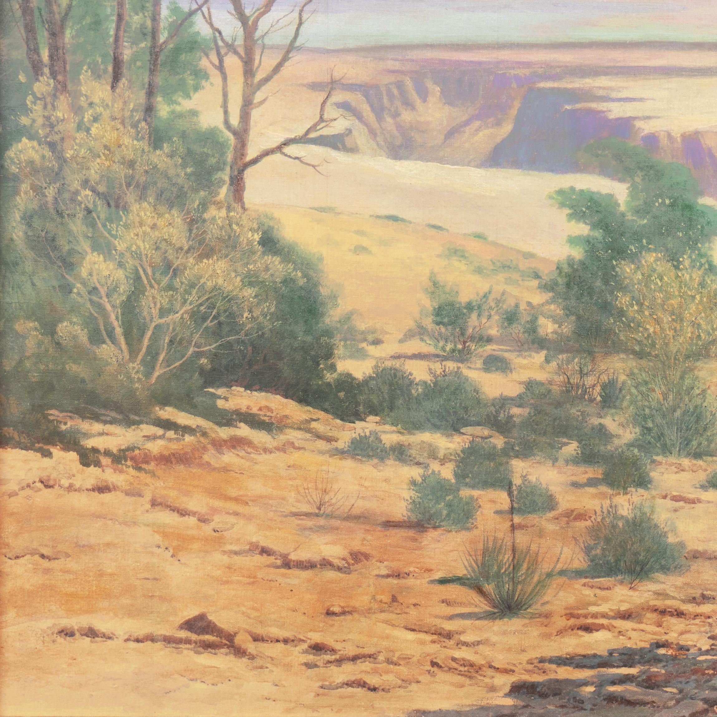 Gran Cañón, atardecer', Gran óleo de paisaje del Oeste, United Scenic Artists en venta 1