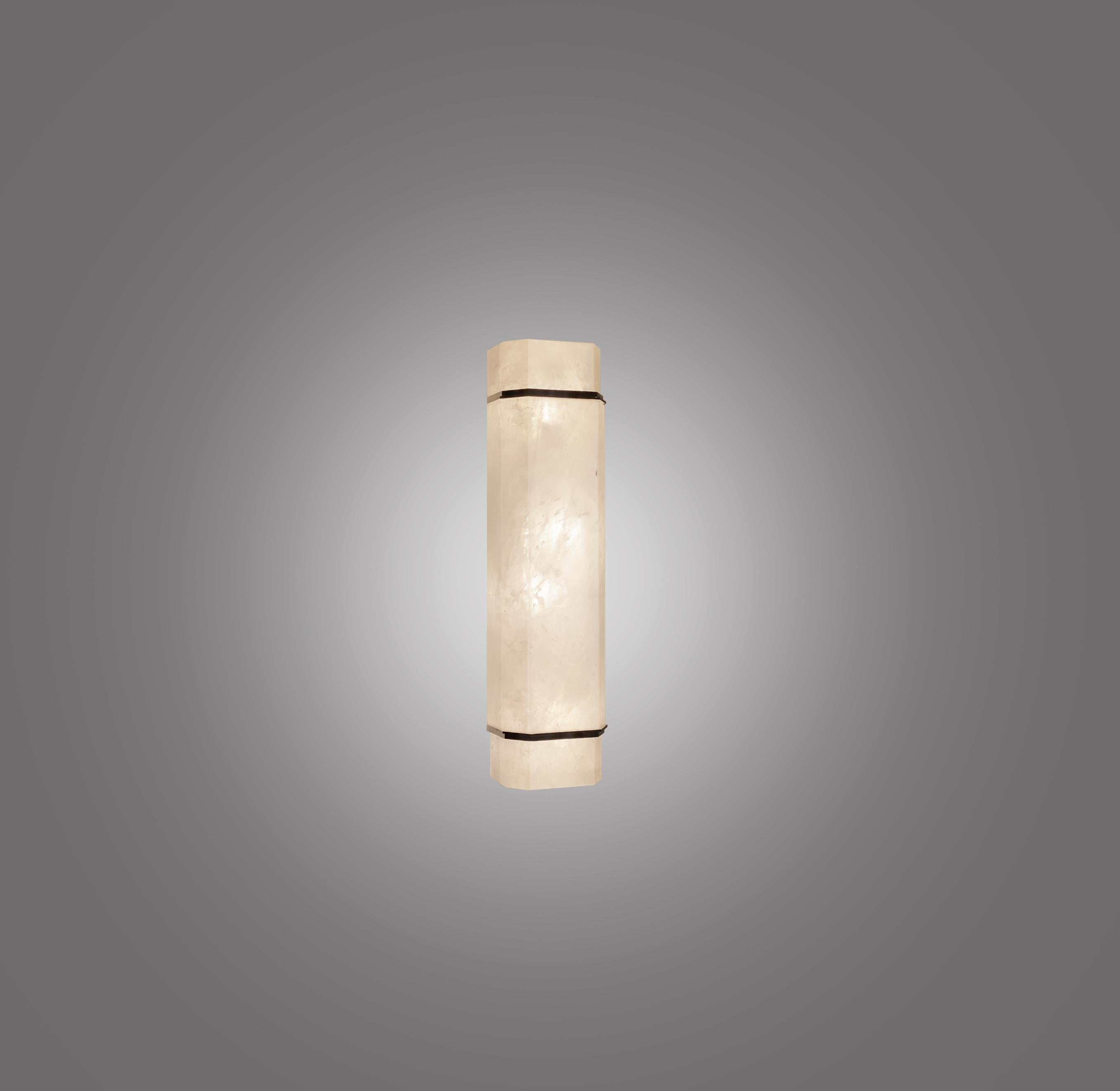 Cristal de roche WHN18 Rock Crystal Sconces by Phoenix en vente