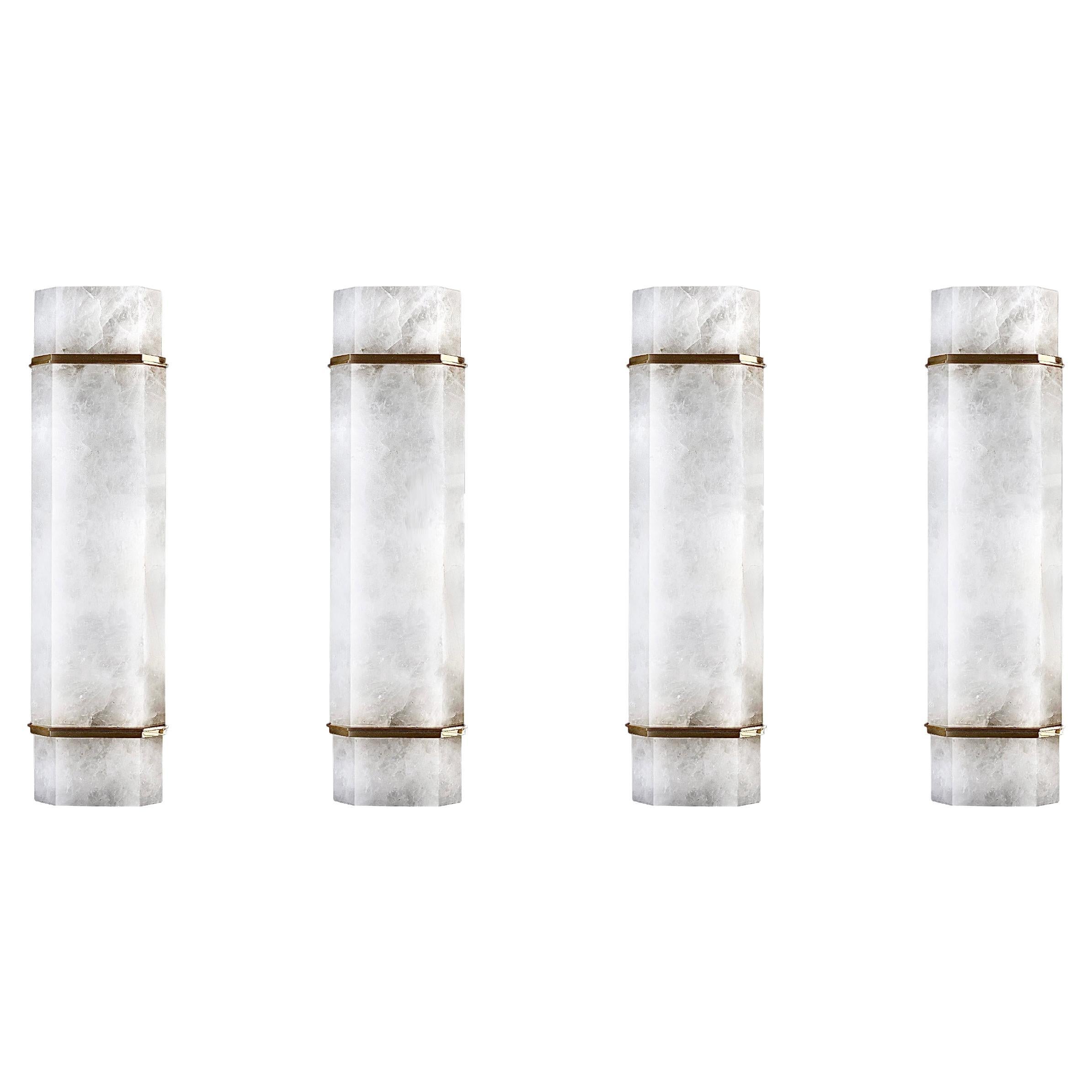 WHN18 Rock Crystal Sconces By Phoenix  For Sale