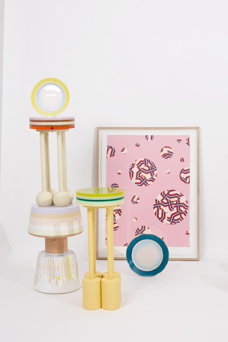 WHO AM I, Unique Side Table Trio by STUDIO YOLK For Sale 2