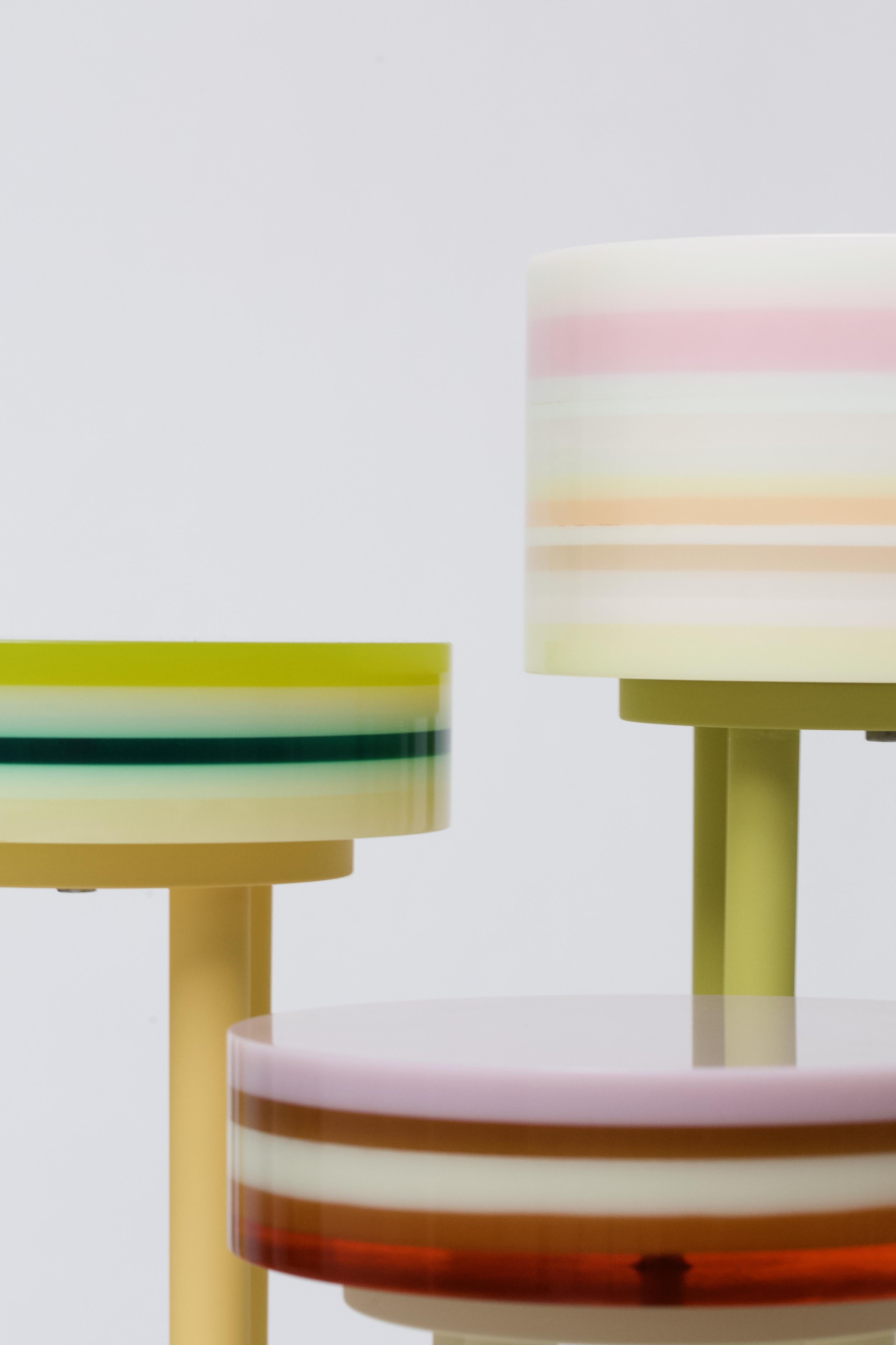 Resin WHO AM I, Unique Tall Side Table by STUDIO YOLK