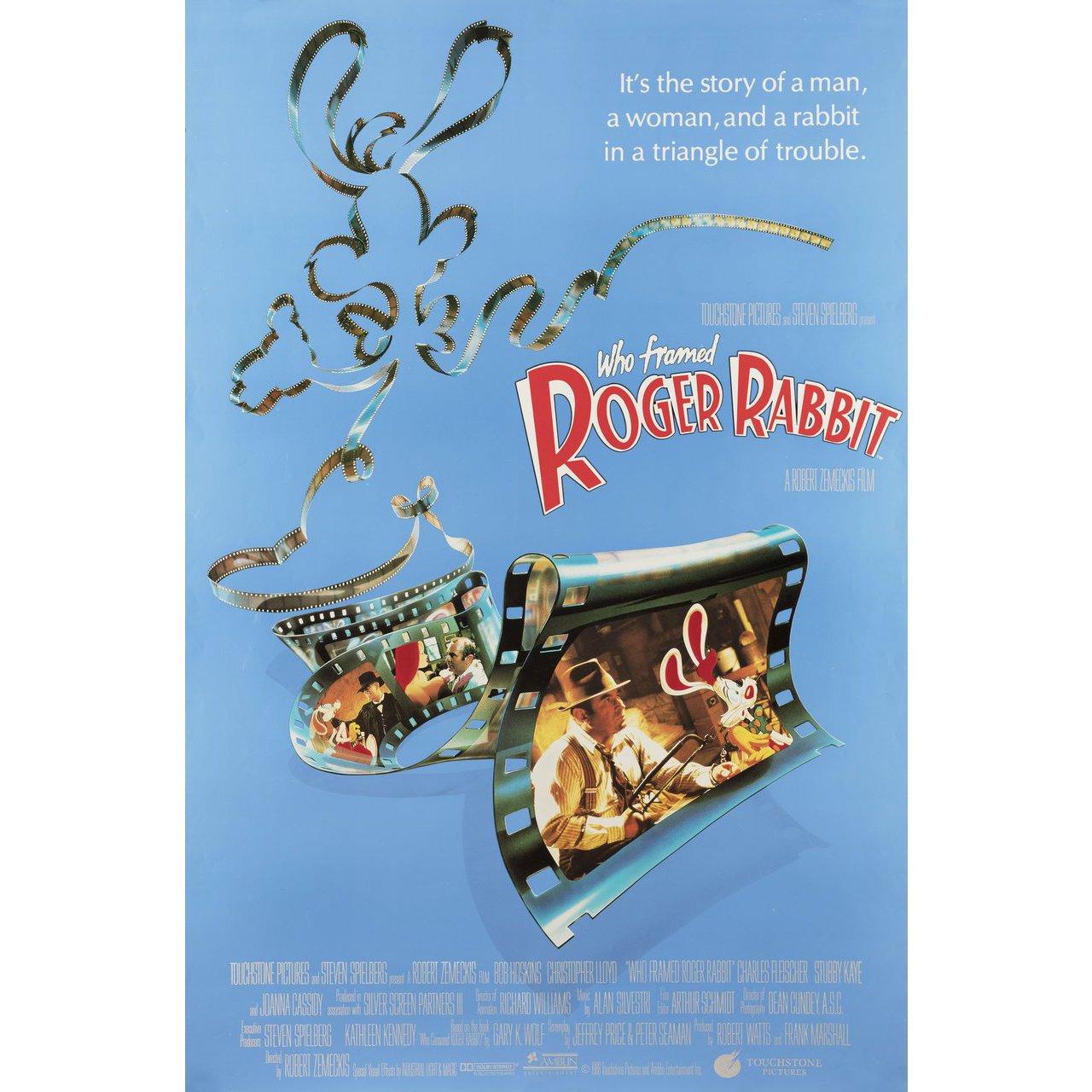 Affiche du film « Who Framed Roger Rabbit », États-Unis, 1988 Bon état - En vente à New York, NY