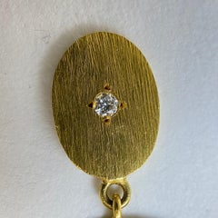 "Who stole my Cheese" Diamond Earrings in 18 Karat Gold, A2 by Arunashi