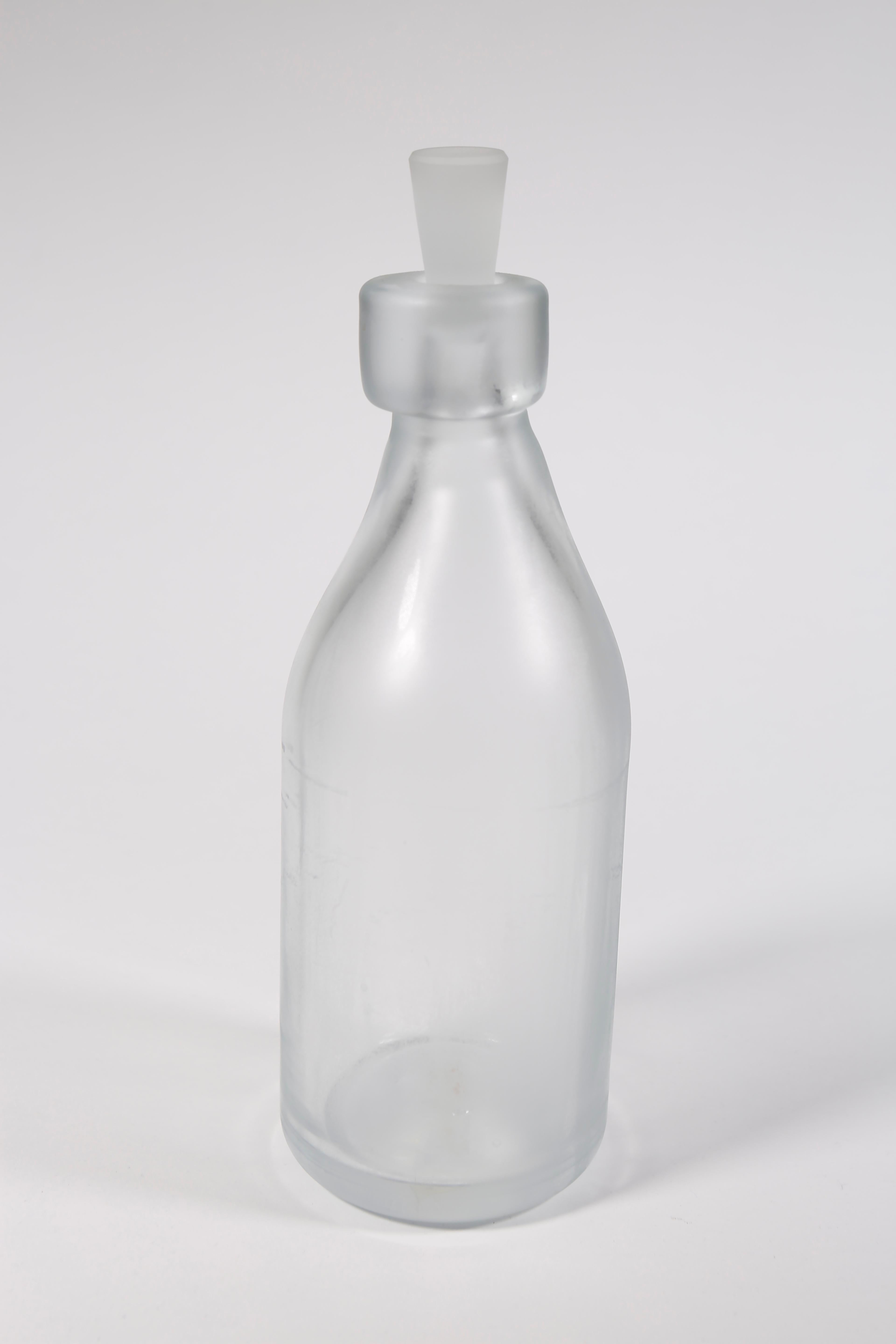 Whole Nother Melk Bottles/Vases: Etched Blown Glass, Chicago, Jordan Mozer, 2013 For Sale 6