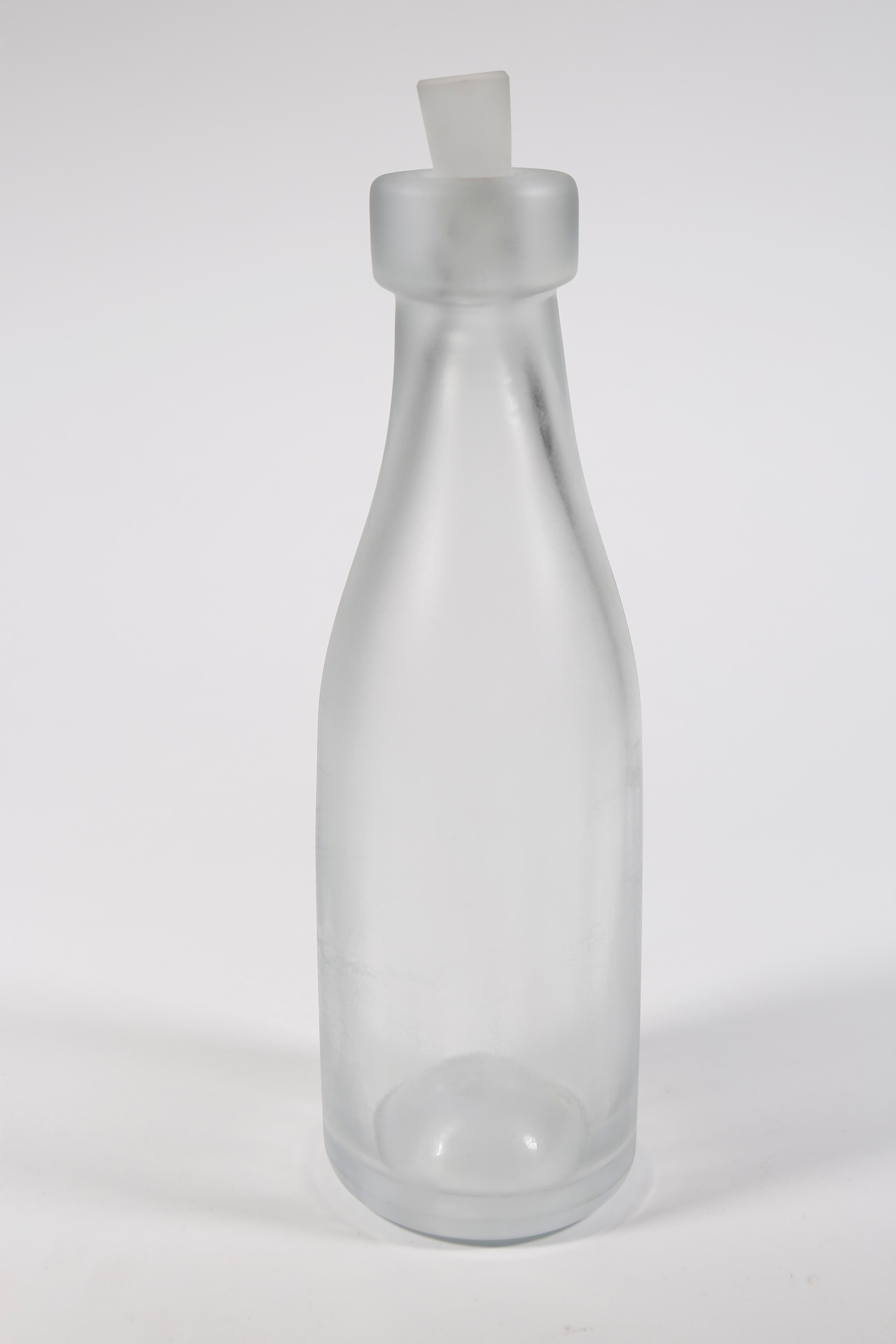 Whole Nother Melk Bottles/Vases: Etched Blown Glass, Chicago, Jordan Mozer, 2013 For Sale 7