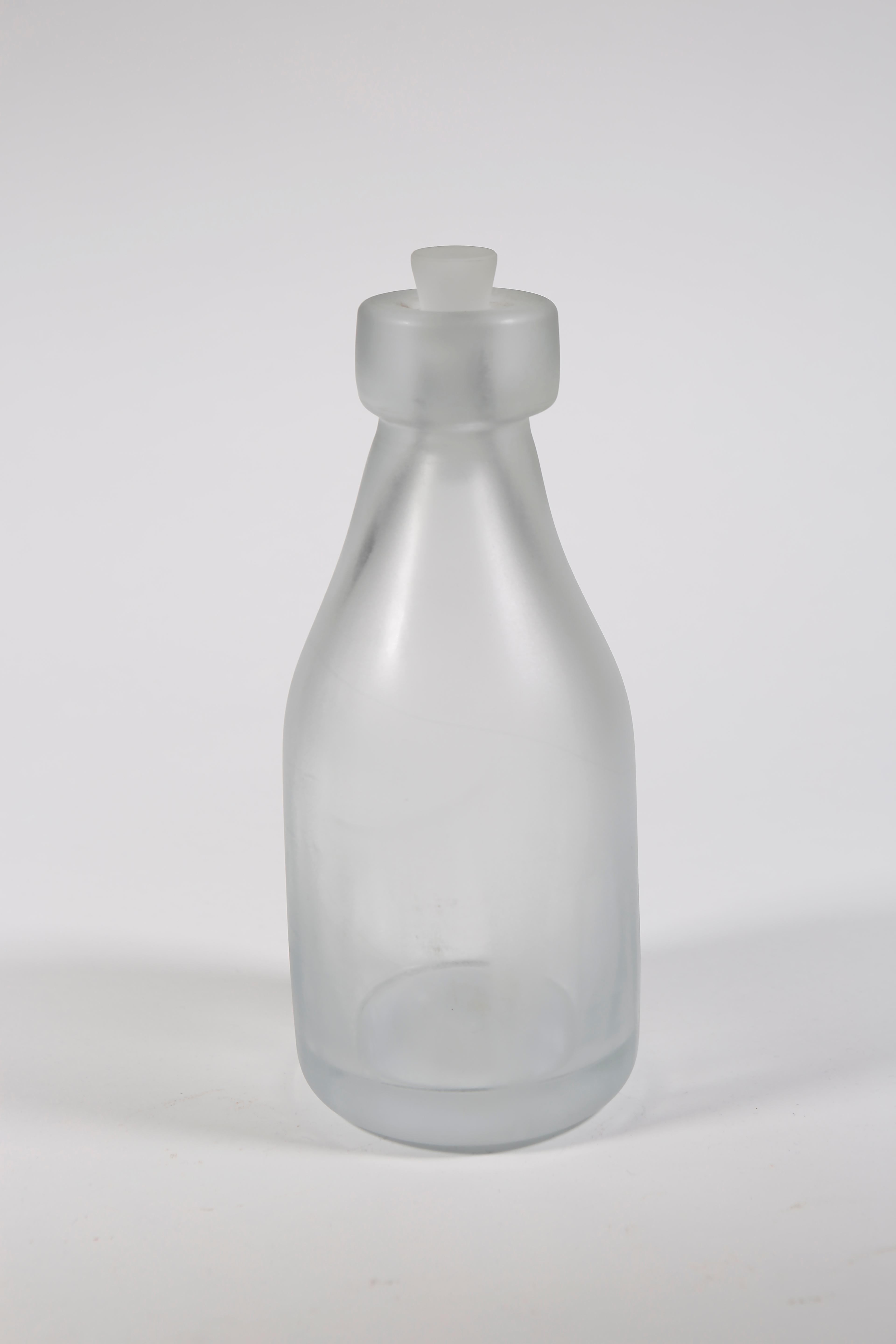 Whole Nother Melk Bottles/Vases: Etched Blown Glass, Chicago, Jordan Mozer, 2013 For Sale 8