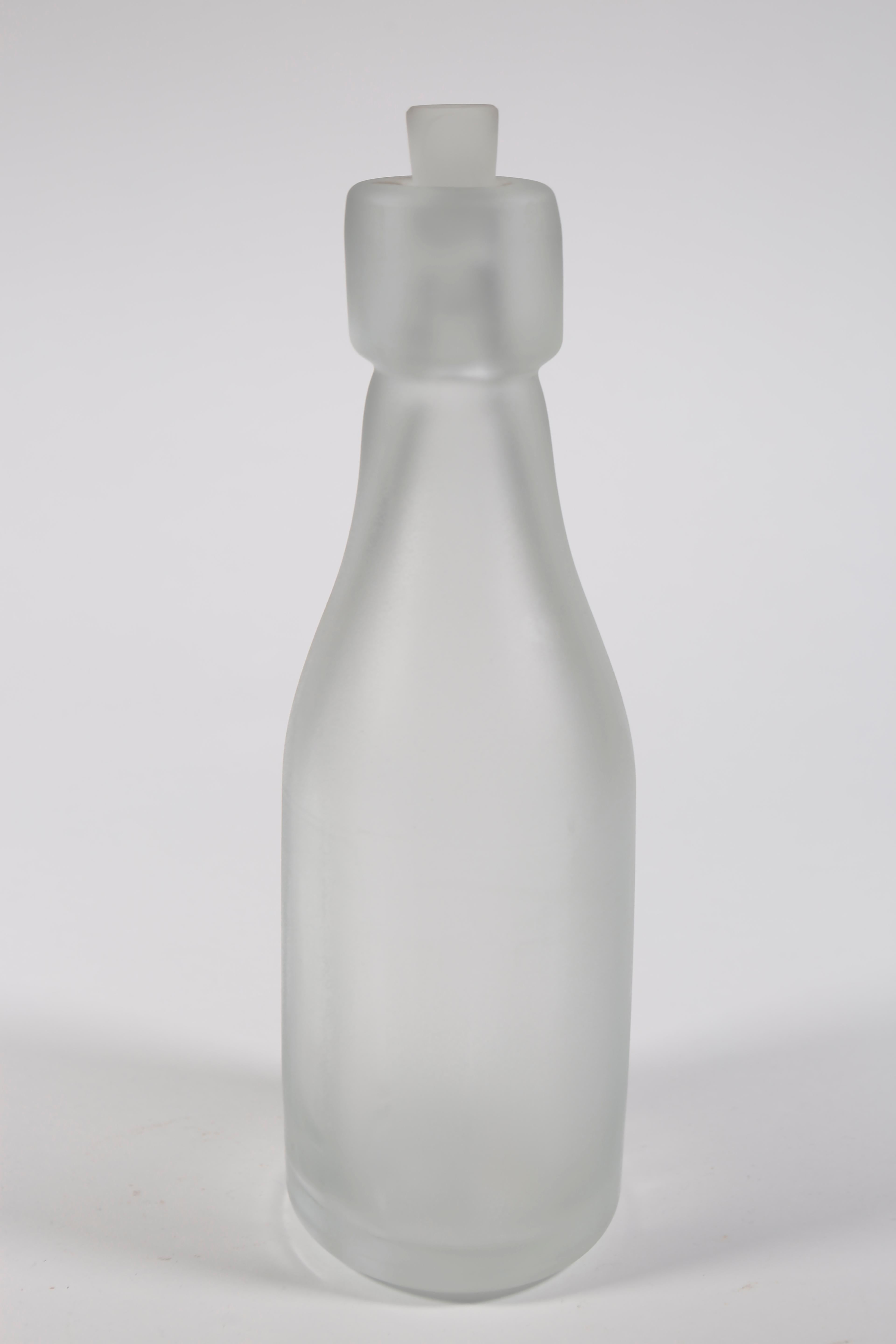 Whole Nother Melk Bottles/Vases: Etched Blown Glass, Chicago, Jordan Mozer, 2013 For Sale 9