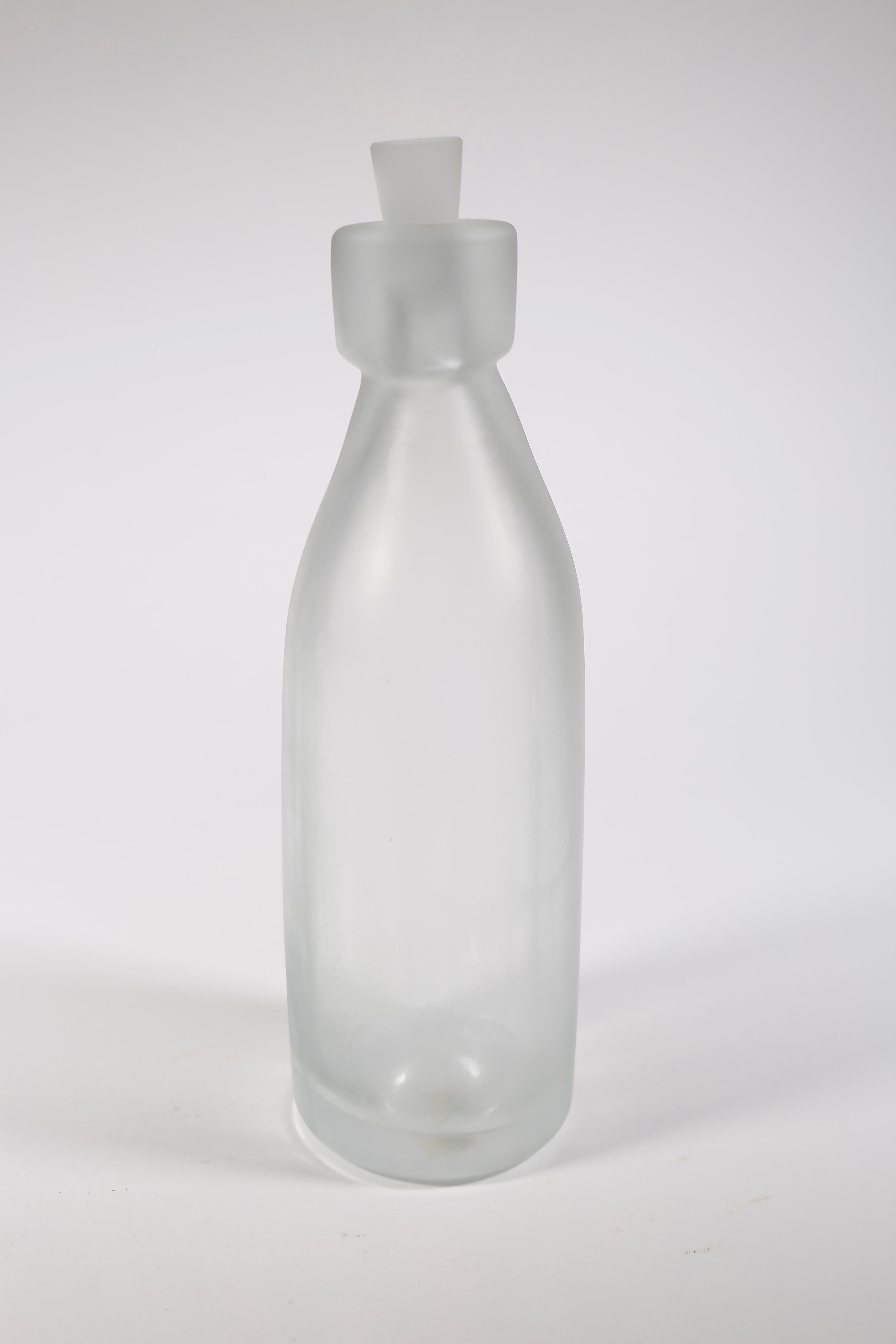Whole Nother Melk Bottles/Vases: Etched Blown Glass, Chicago, Jordan Mozer, 2013 For Sale 10