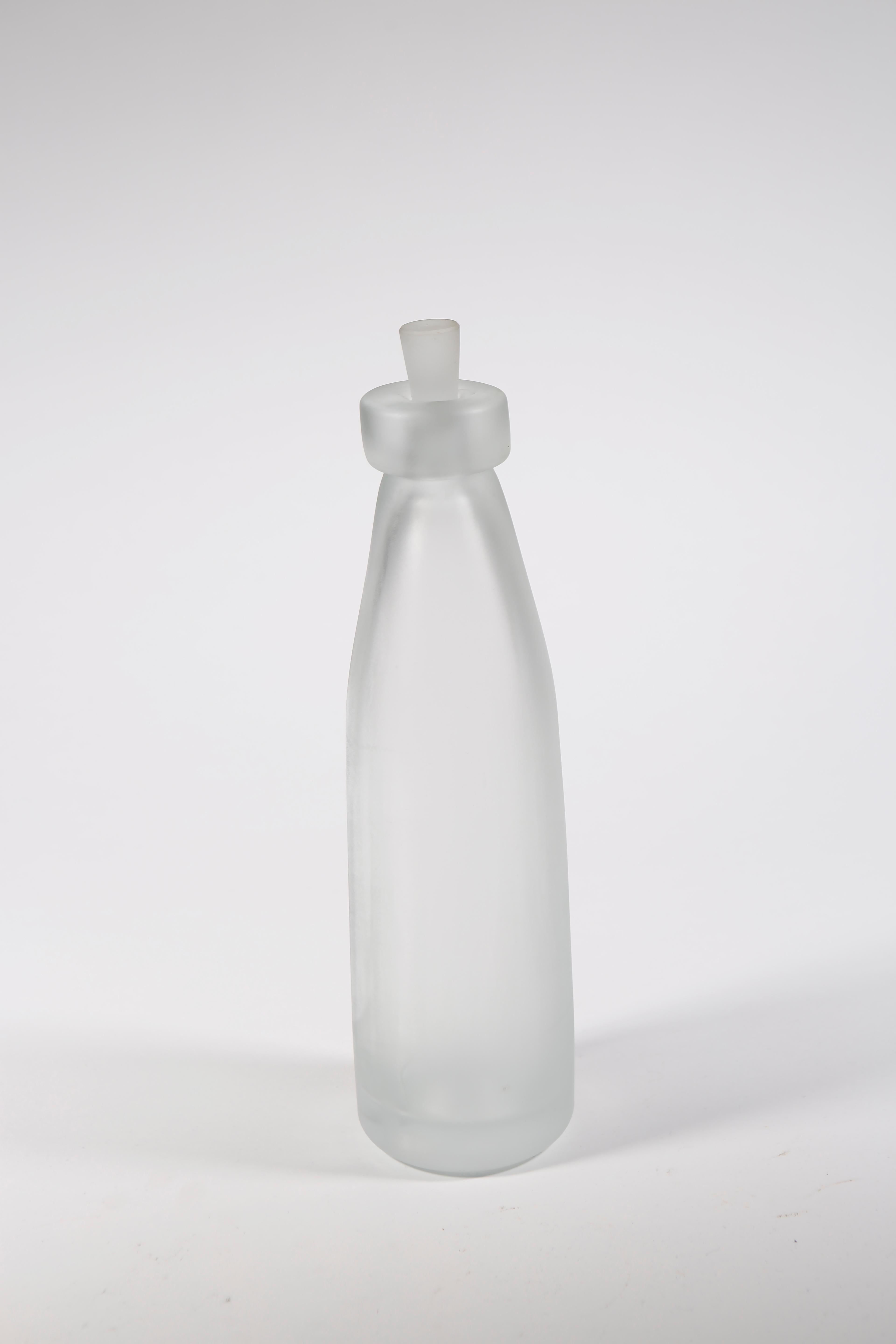 Whole Nother Melk Bottles/Vases: Etched Blown Glass, Chicago, Jordan Mozer, 2013 For Sale 5