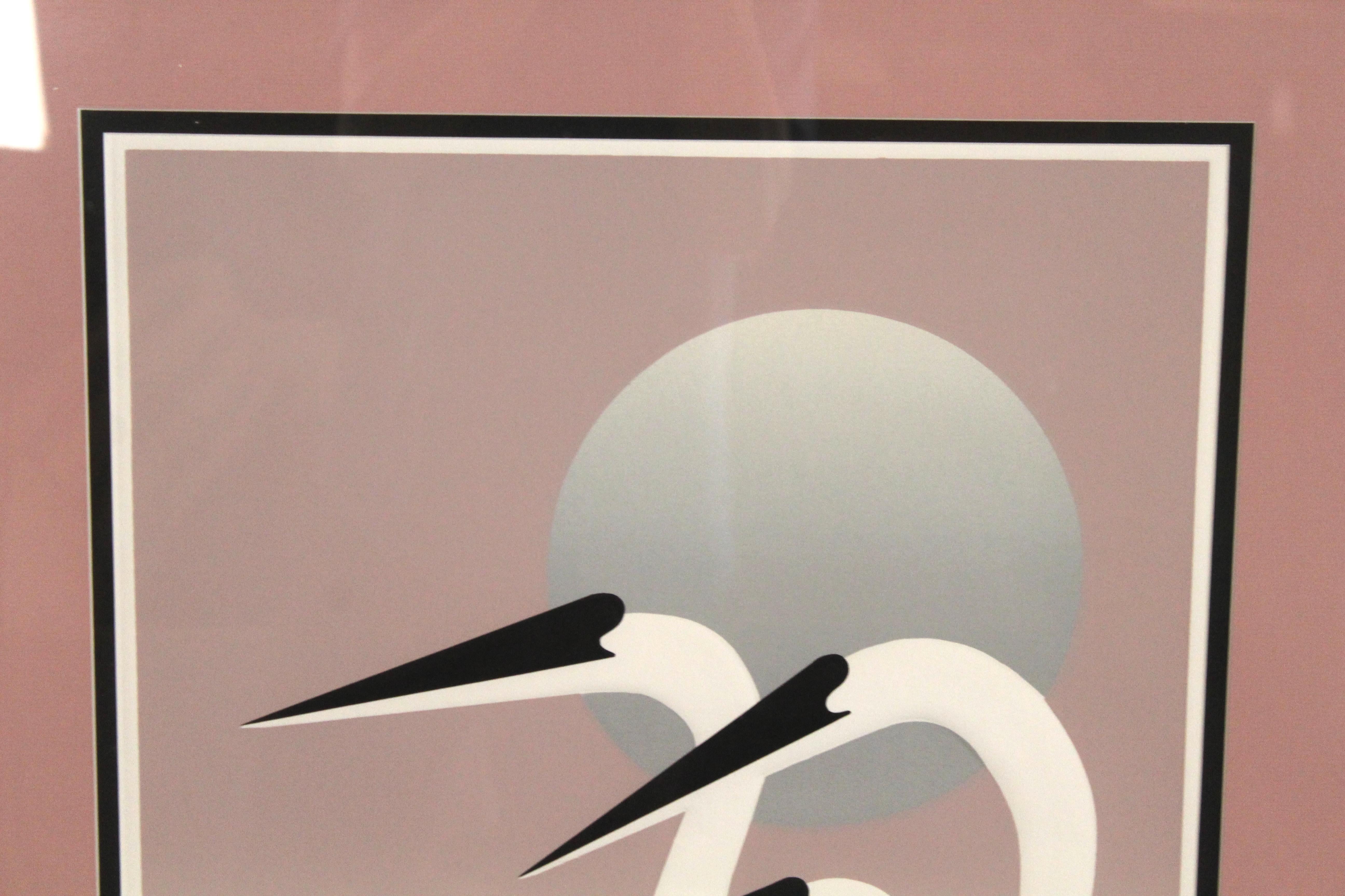 „Whooping Cranes“ von Carol Eytinge (1921 - 2003) im Zustand „Gut“ im Angebot in Brooklyn, NY