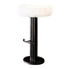 (wh)ORE HAUS STUDIOS Steel Swivel Stool- Christina Cole & Co Order