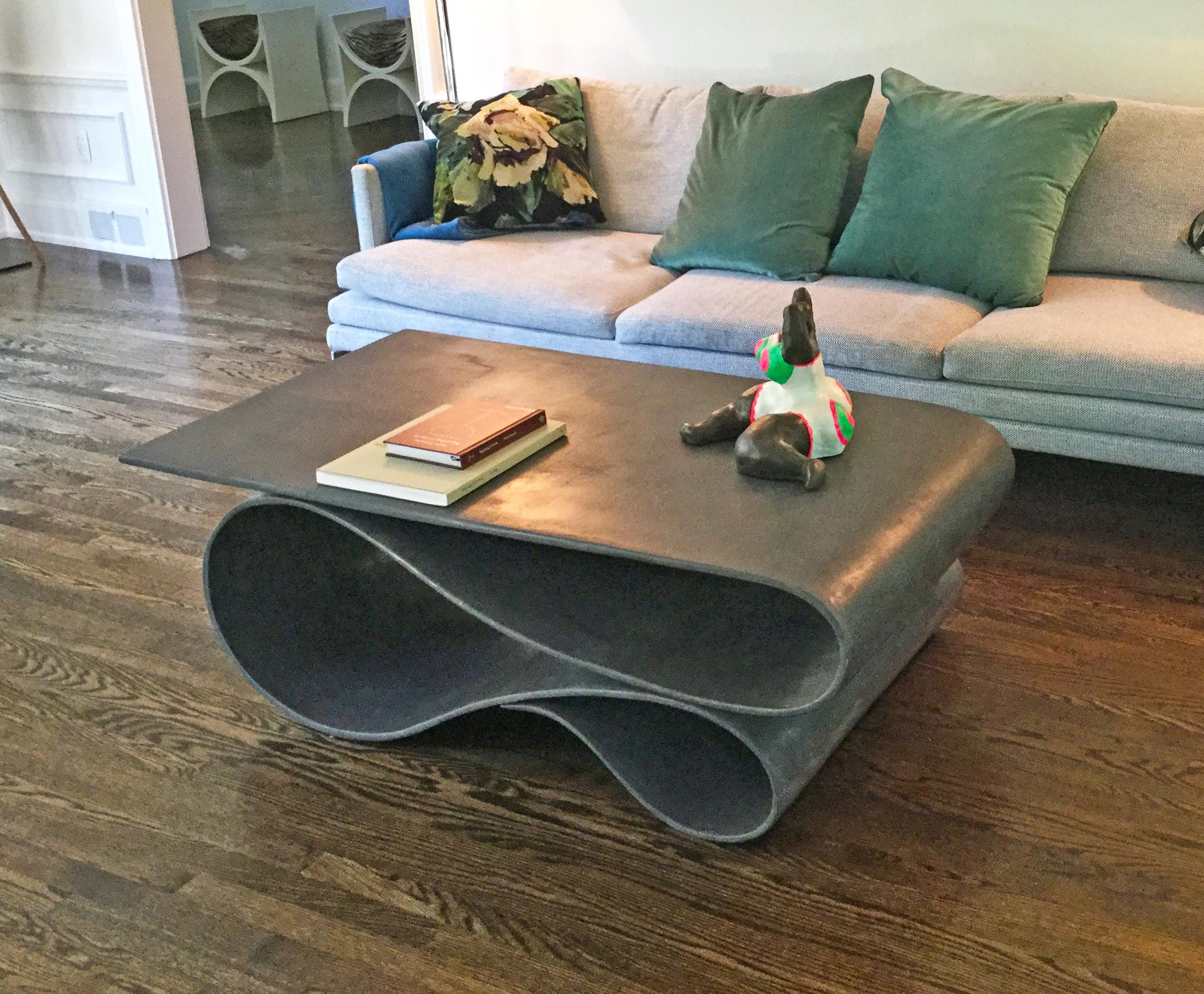 American Whorl Coffee Table, From the Concrete Canvas Collection, by Neal Aronowitz For Sale