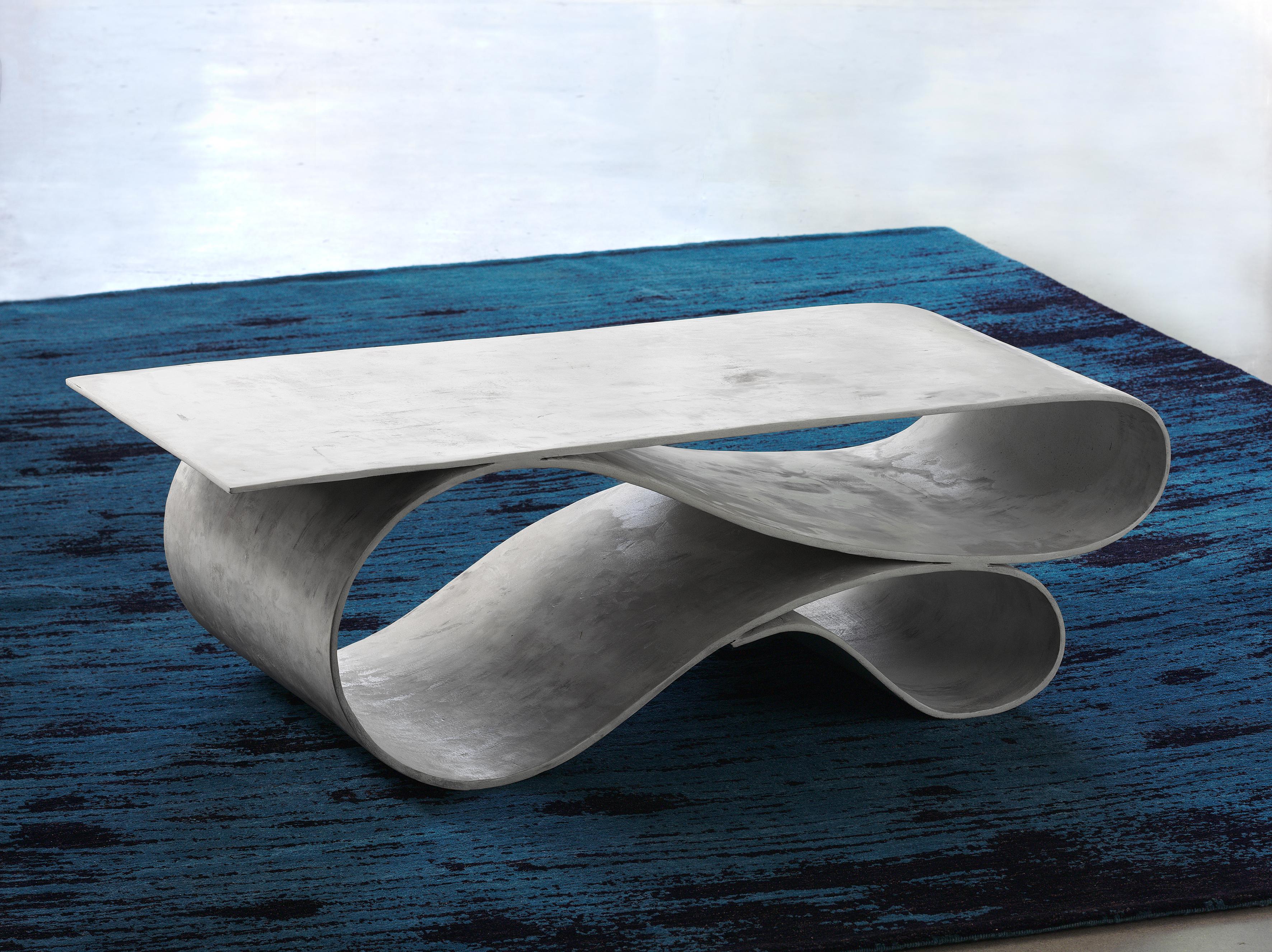 Whorl Coffee Table, From the Concrete Canvas Collection, by Neal Aronowitz For Sale 1