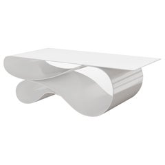 Table basse Whorl en aluminium peint par Neal Aronowitz