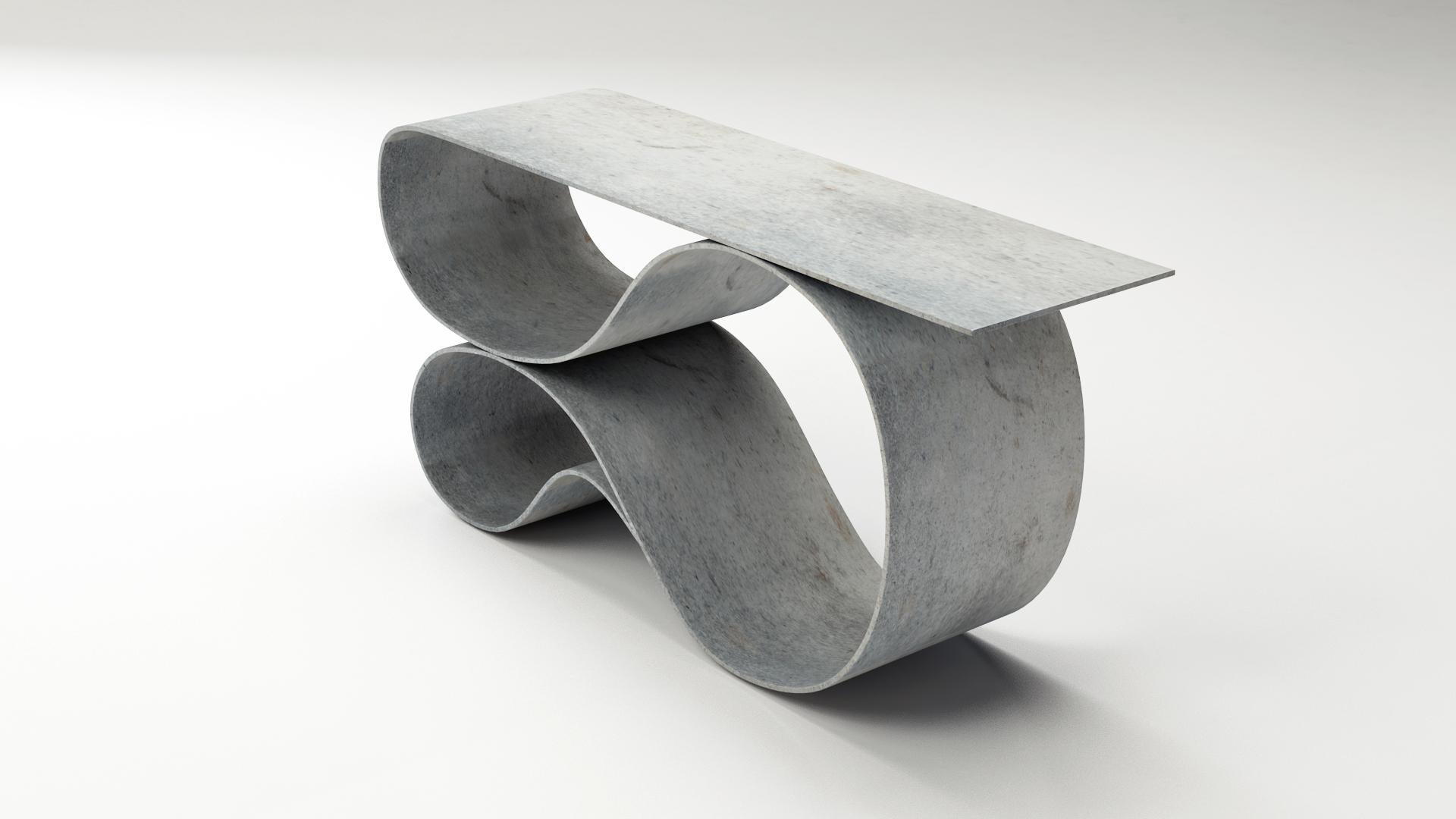 Whorl Console, from the Concrete Canvas Collection by Neal Aronowitz For Sale 3