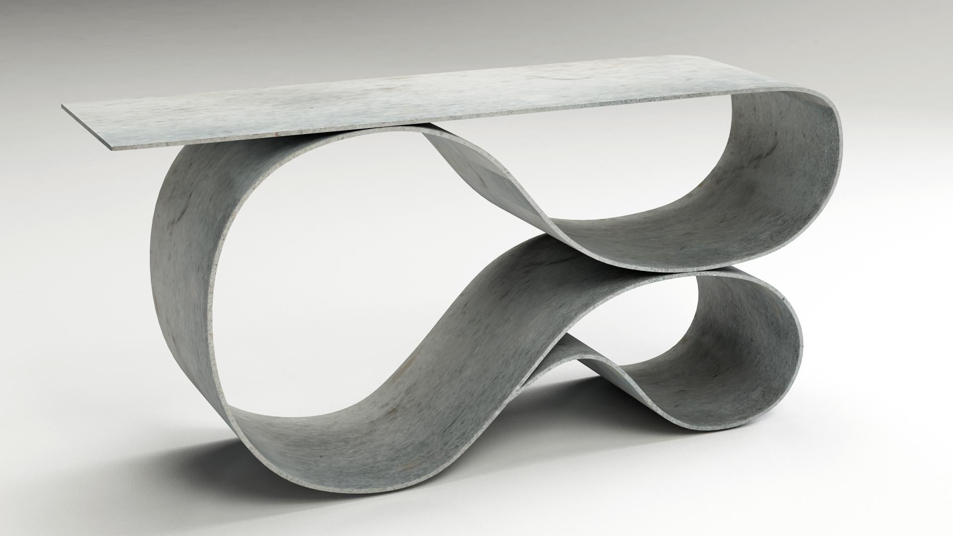 Console en forme de tourbillon, de la collection de toile de béton de Neal Aronowitz en vente 7