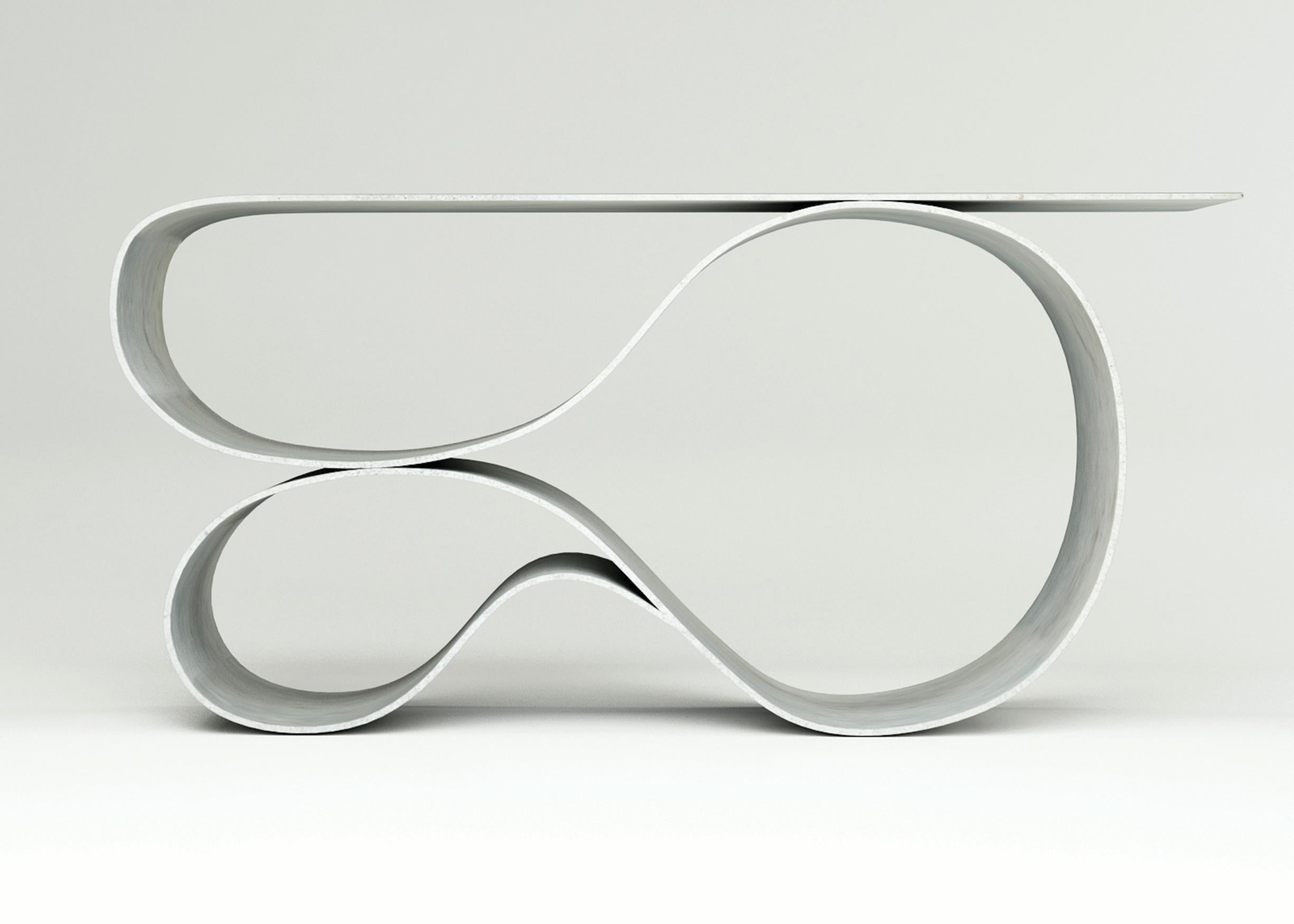 Whorl Console, from the Concrete Canvas Collection by Neal Aronowitz For Sale 6