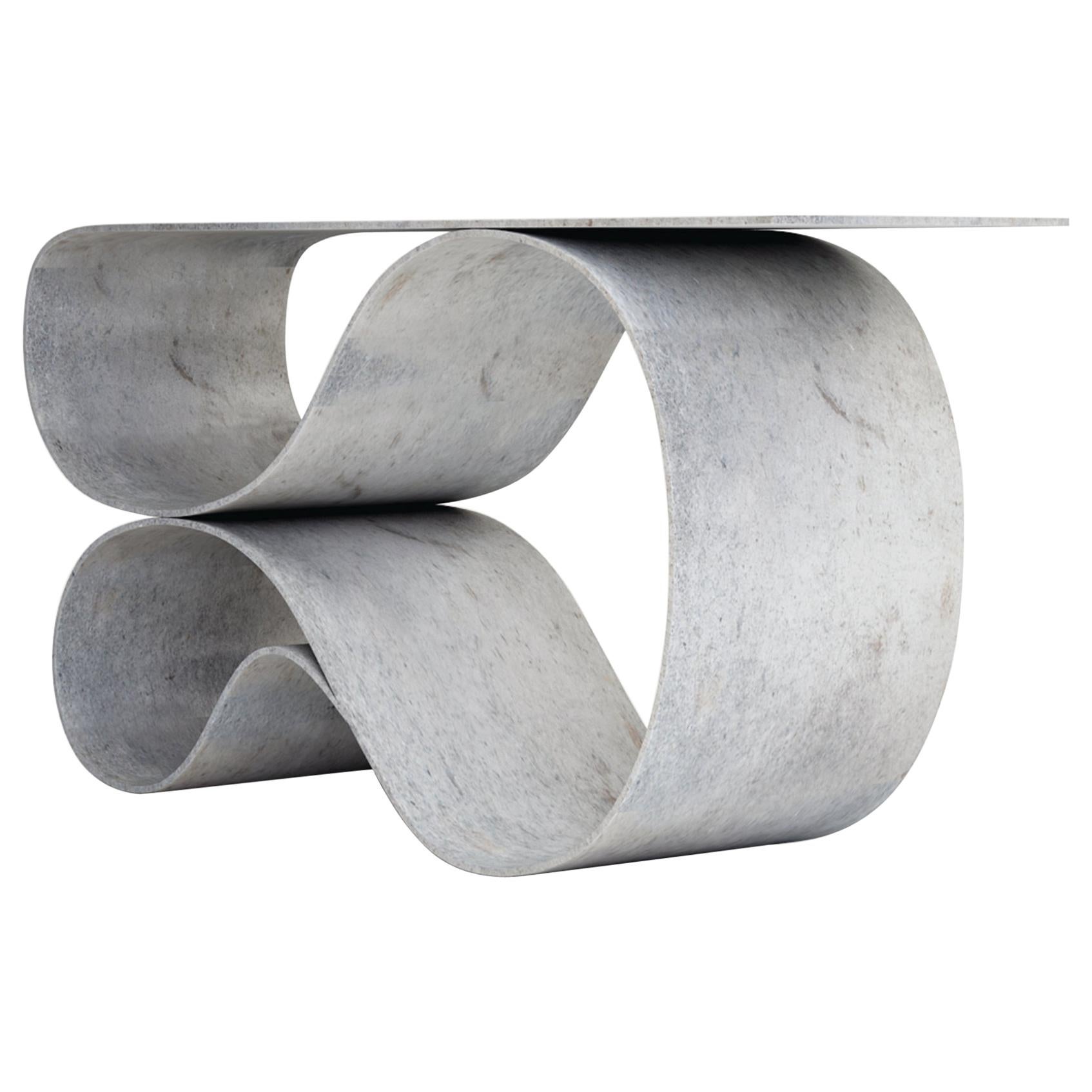 Whorl Console, from the Concrete Canvas Collection by Neal Aronowitz For Sale