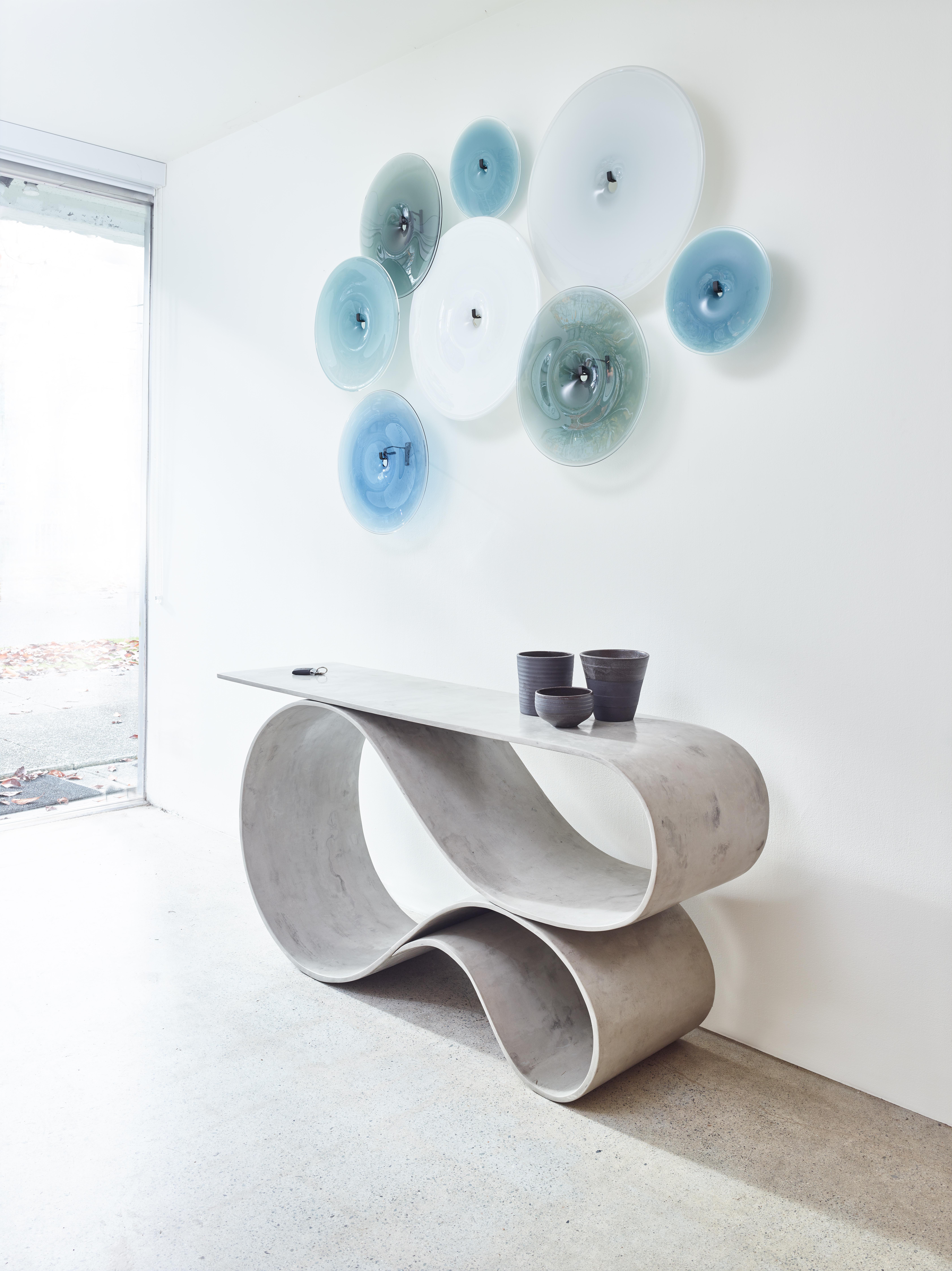 Whorl Console in Concrete Canvas by  Neal Aronowitz Design For Sale 7