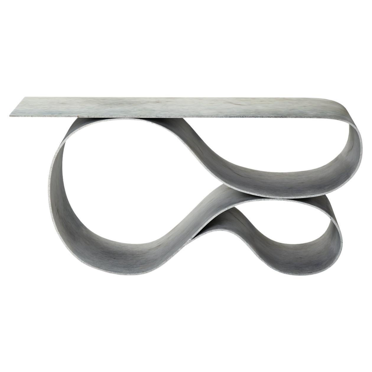Whorl Console in Concrete Canvas by  Neal Aronowitz Design For Sale