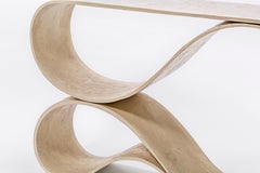 Whorl Console Table by Neal Aronowitz, Modern White Concrete Design