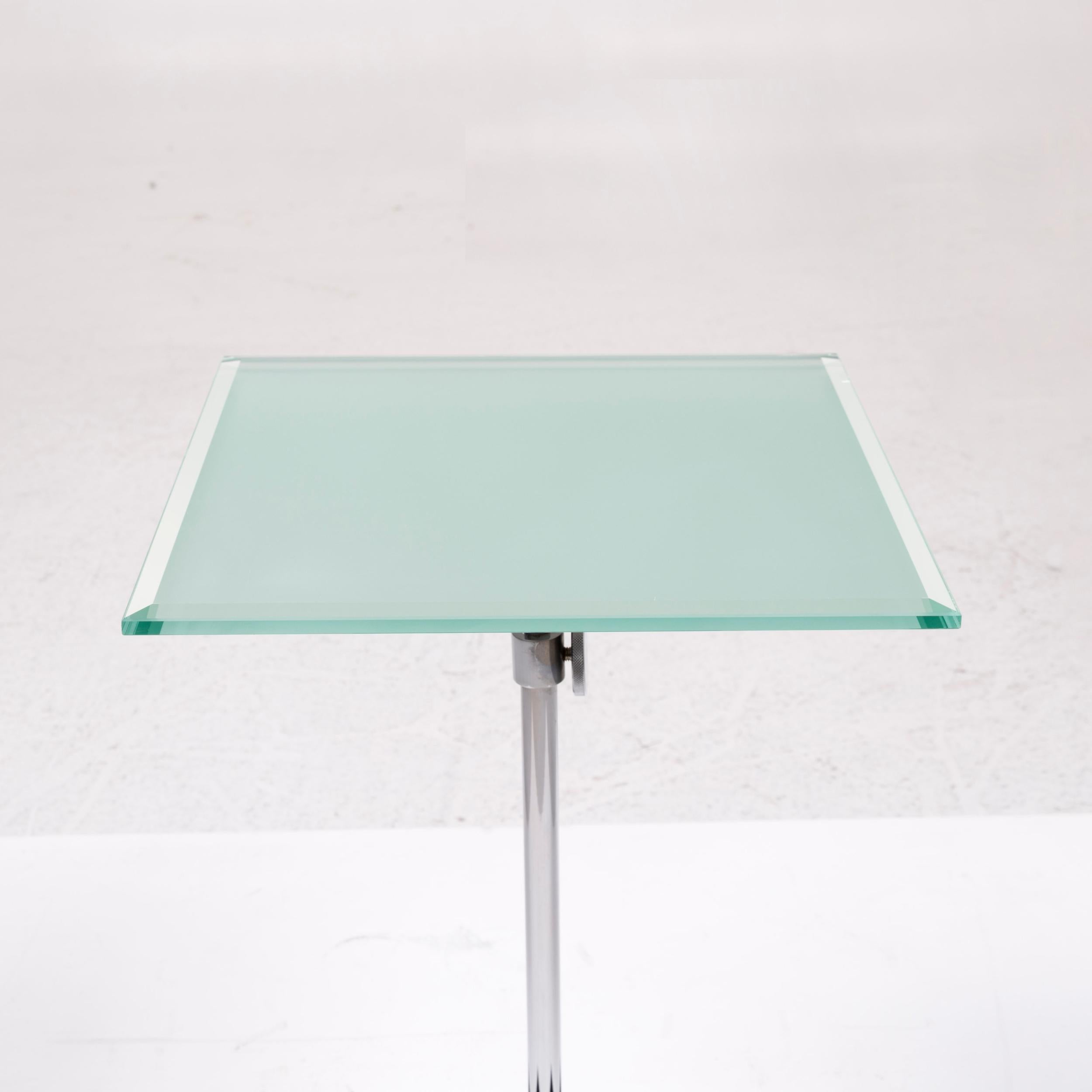 Modern Who's Perfect Glass Side Table Coffee Table Silver Table