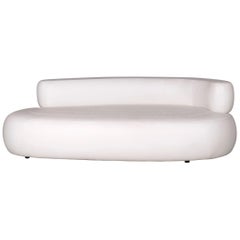 perfektes La nuova Casa Designer-Leder-Sofa aus weißem echtem Leder