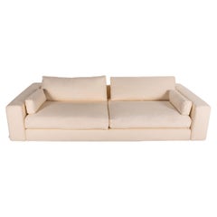 Who's Perfect Summer Fabric Sofa Cream Four Seater Couch