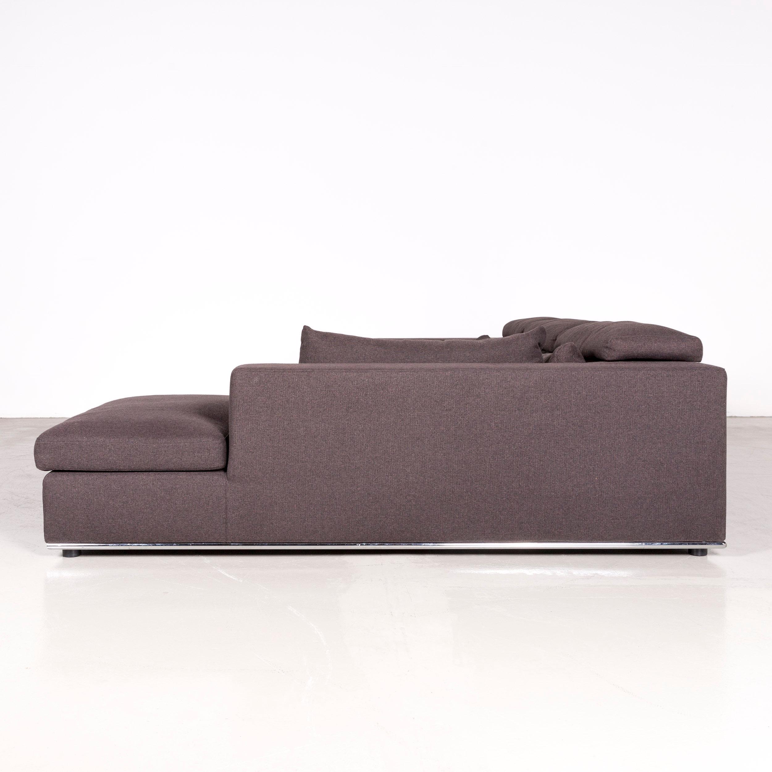 Who's Perfect Toronto Designer Fabric Corner-Sofa Anthracite Couch For Sale 3
