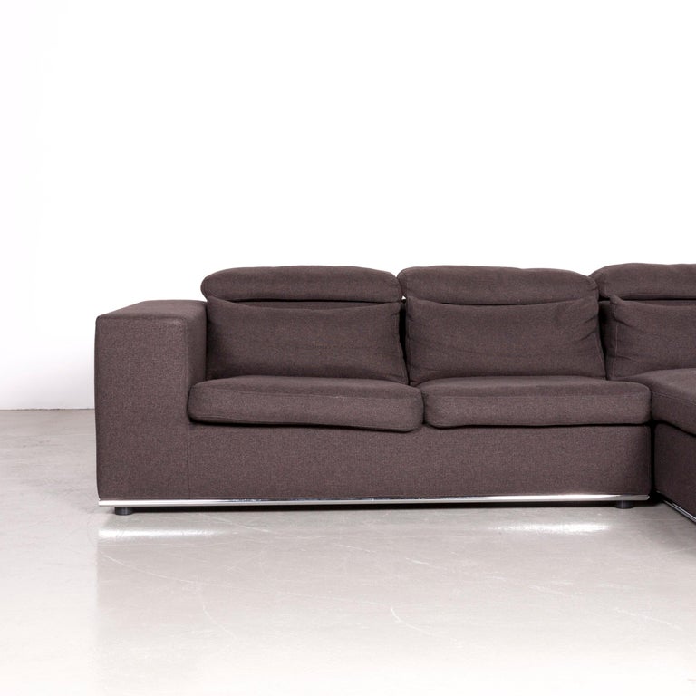Who's Perfect Toronto Designer Fabric CornerSofa Anthracite Couch For