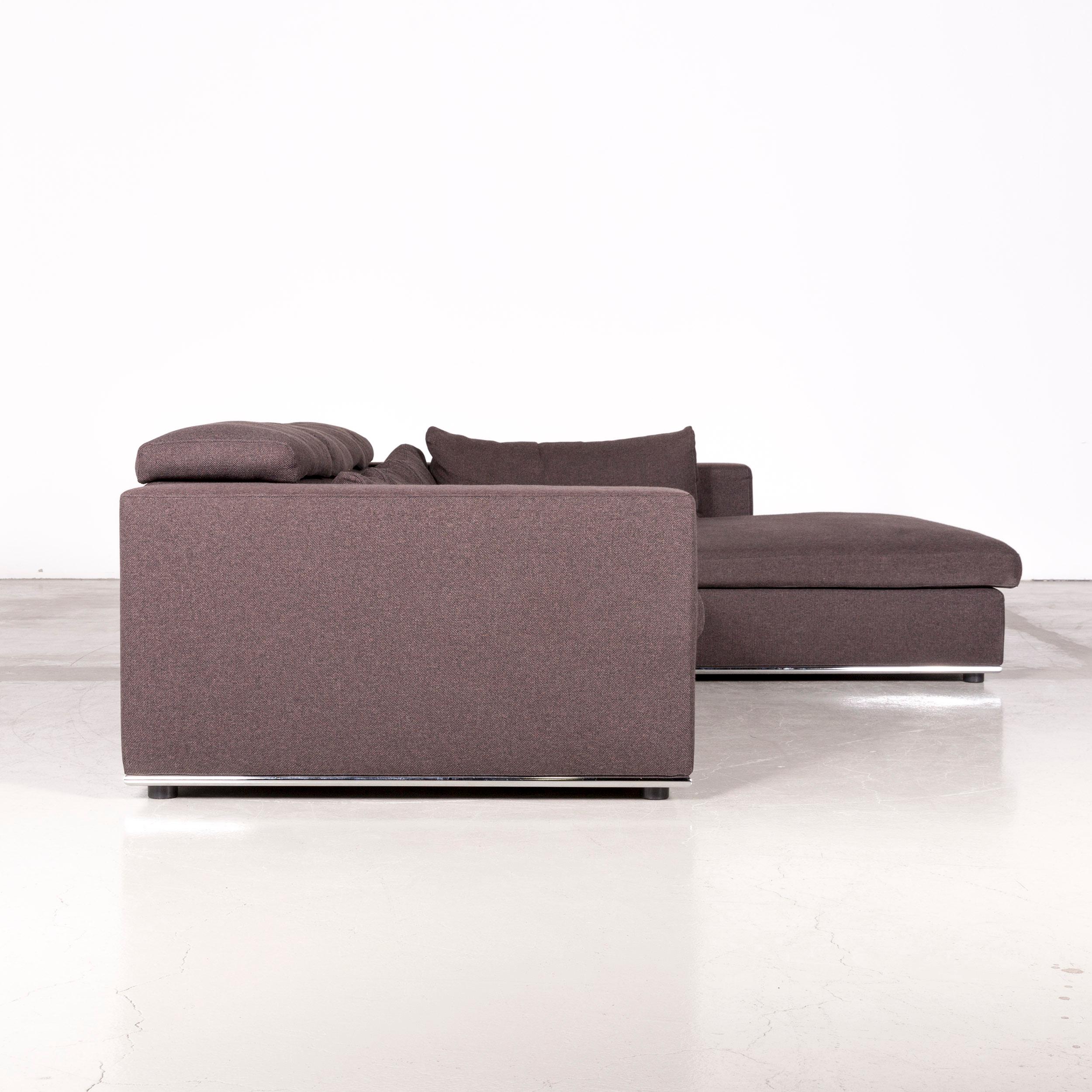 Who's Perfect Toronto Designer Fabric Corner-Sofa Anthracite Couch For Sale 1