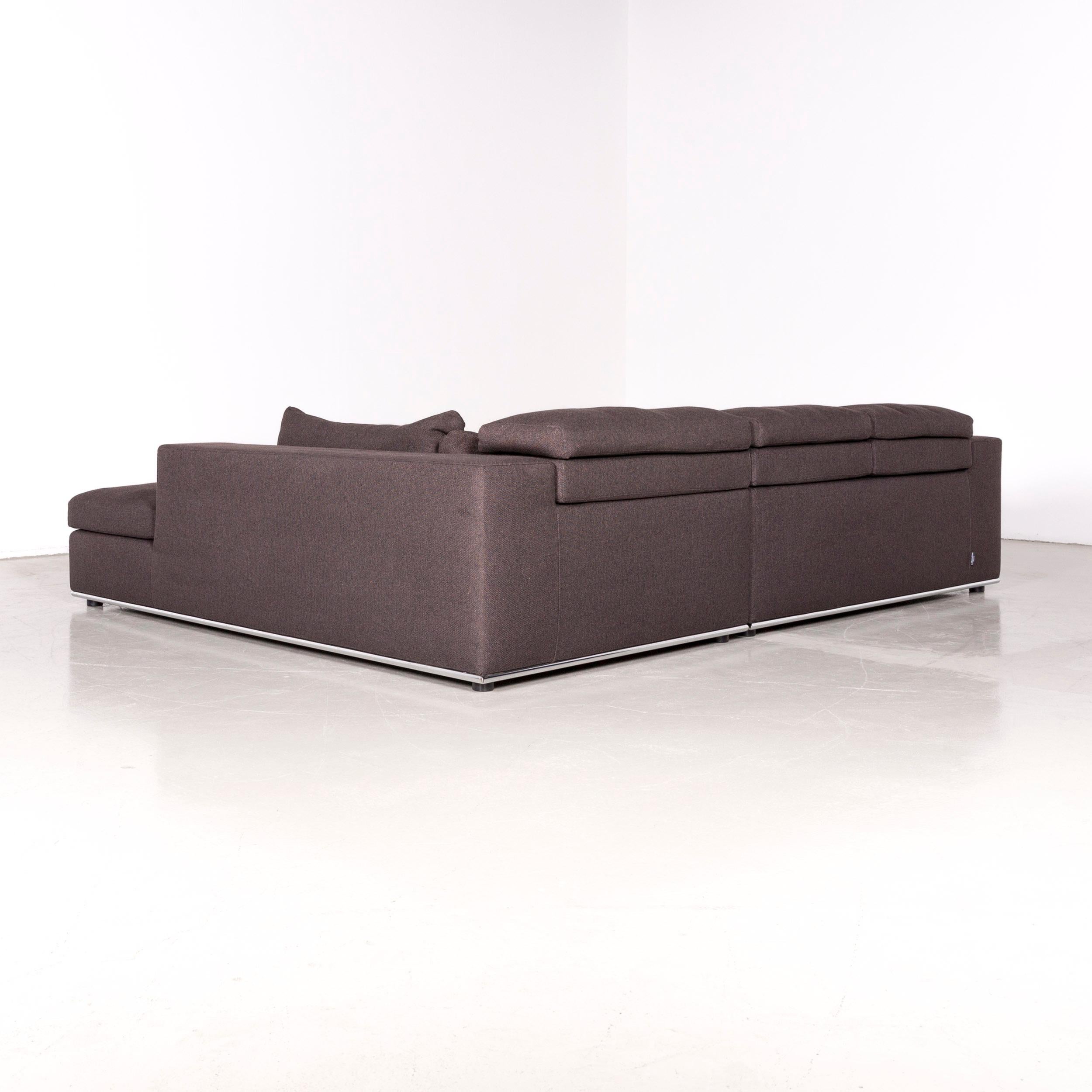 Who's Perfect Toronto Designer Fabric Corner-Sofa Anthracite Couch For Sale 2