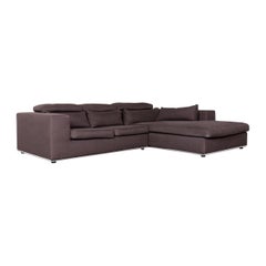 Who's Perfect Toronto Designer Fabric Corner-Sofa Anthracite Couch
