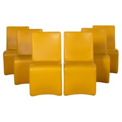 Who's Perfect Venere leather chair set Yellow set